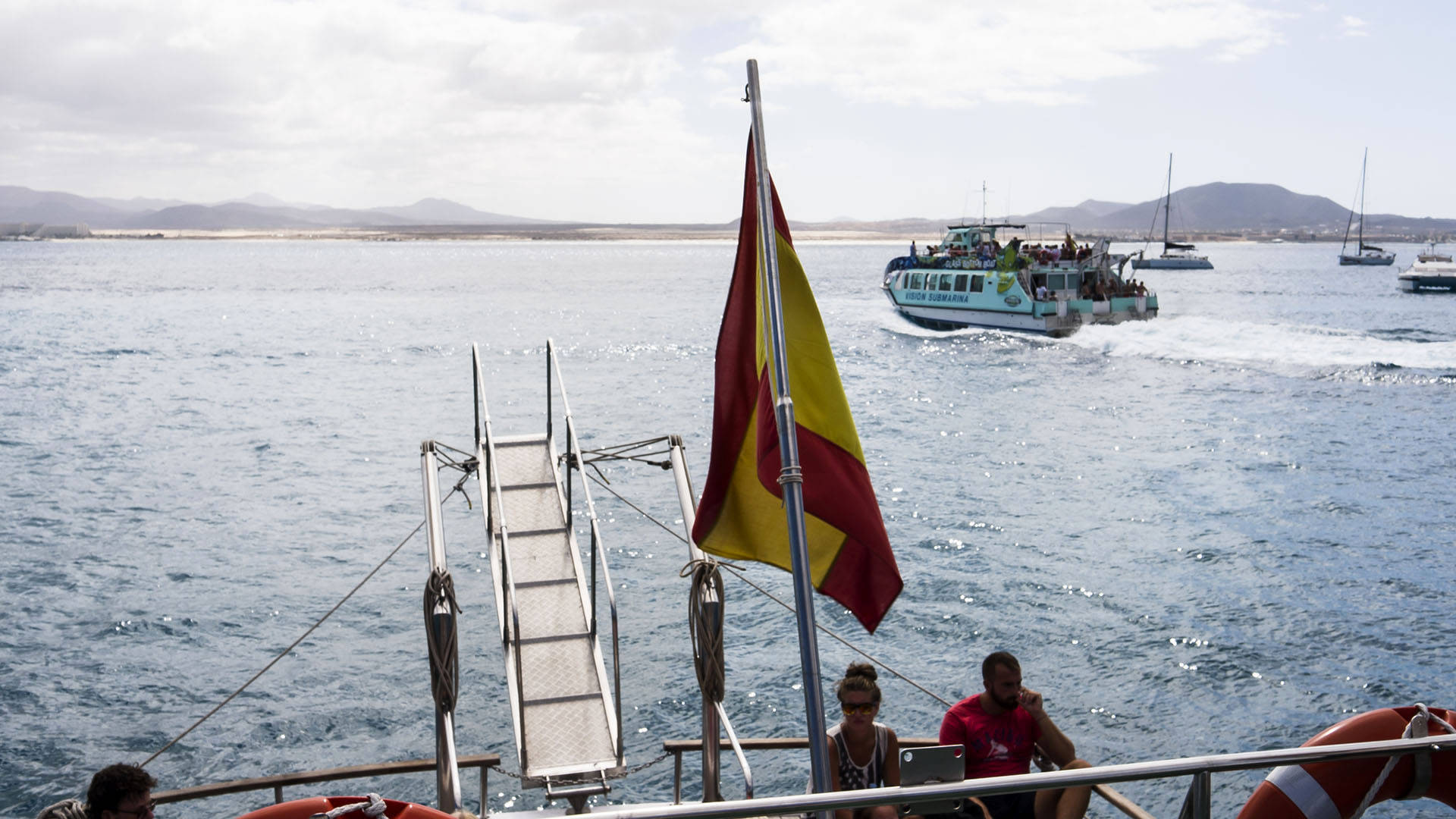 Die Fähre auf die Isla de Lobos.