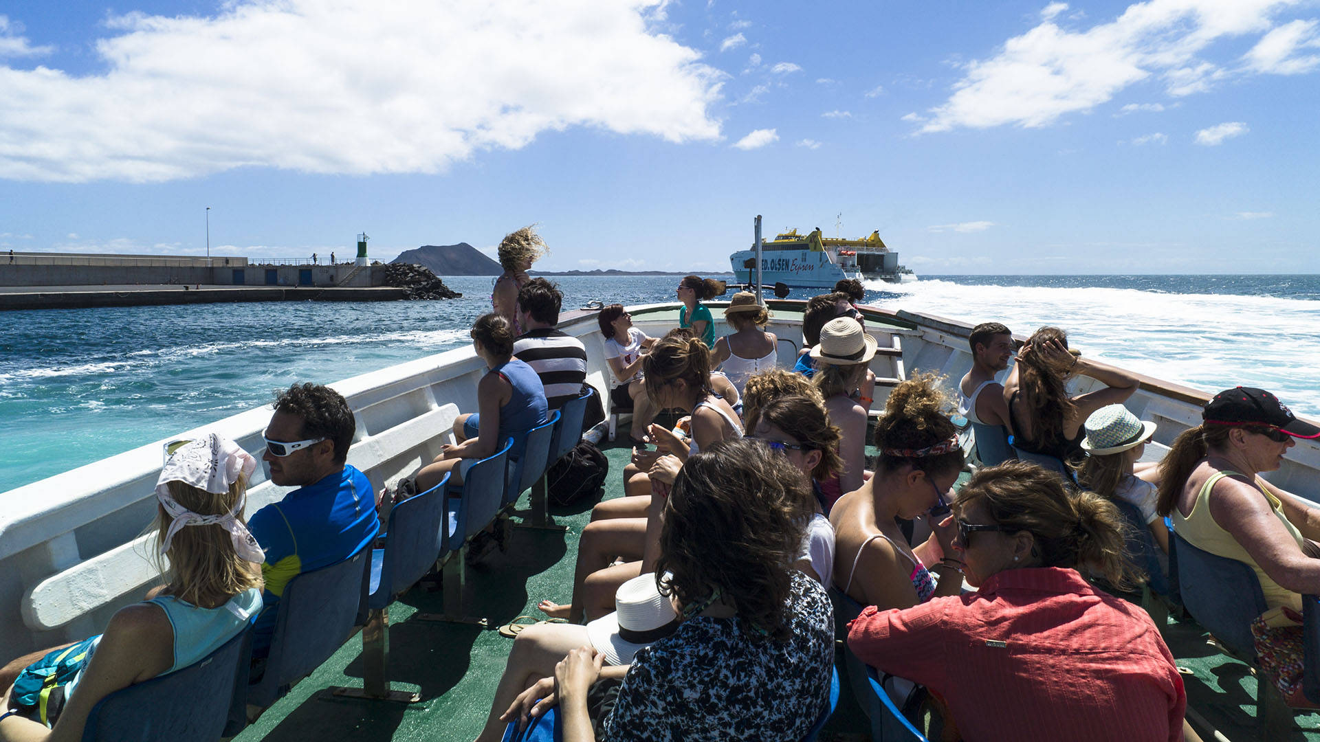 Die Fähre auf die Isla de Lobos.