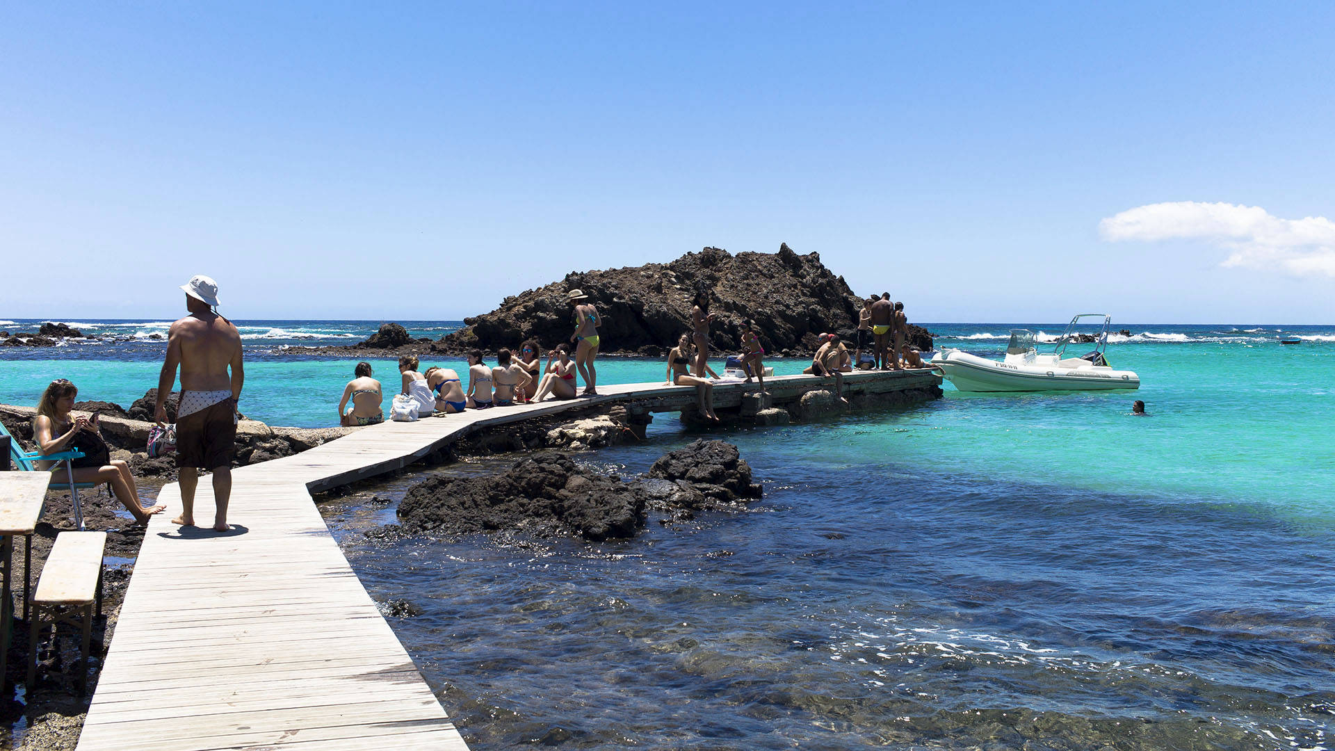 Fuerteventura entdecken – die kleine Insel Los Lobos vor Fuerteventura.