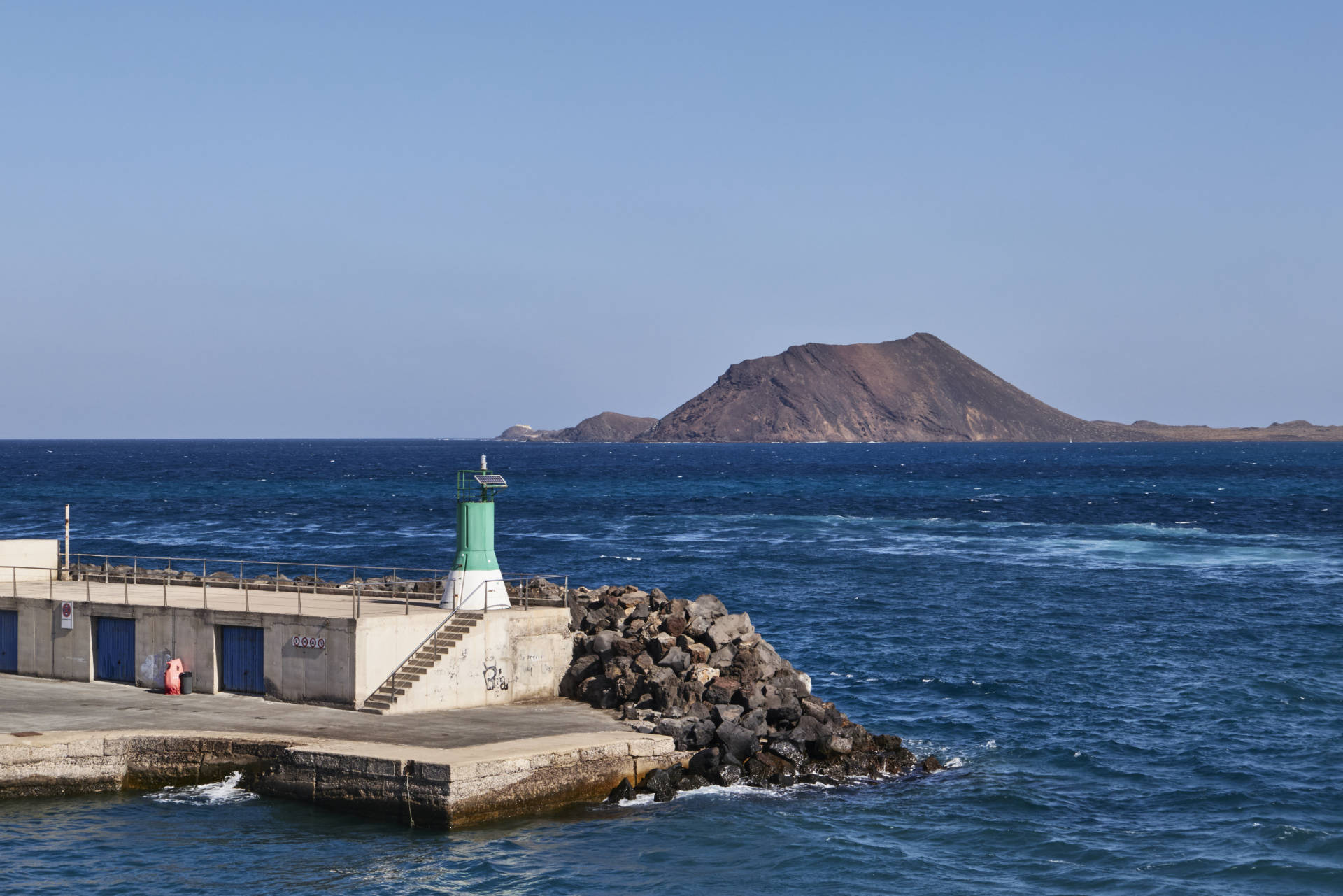 Die Isla de Lobos gesehen vom Bocayna Express Fred.Olsen Fuerteventura.