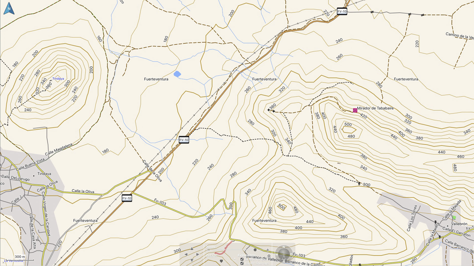Sehenswürdigkeiten Fuerteventuras: Vallebrón – Fuente de Tababaire y Morro Tabaiba.