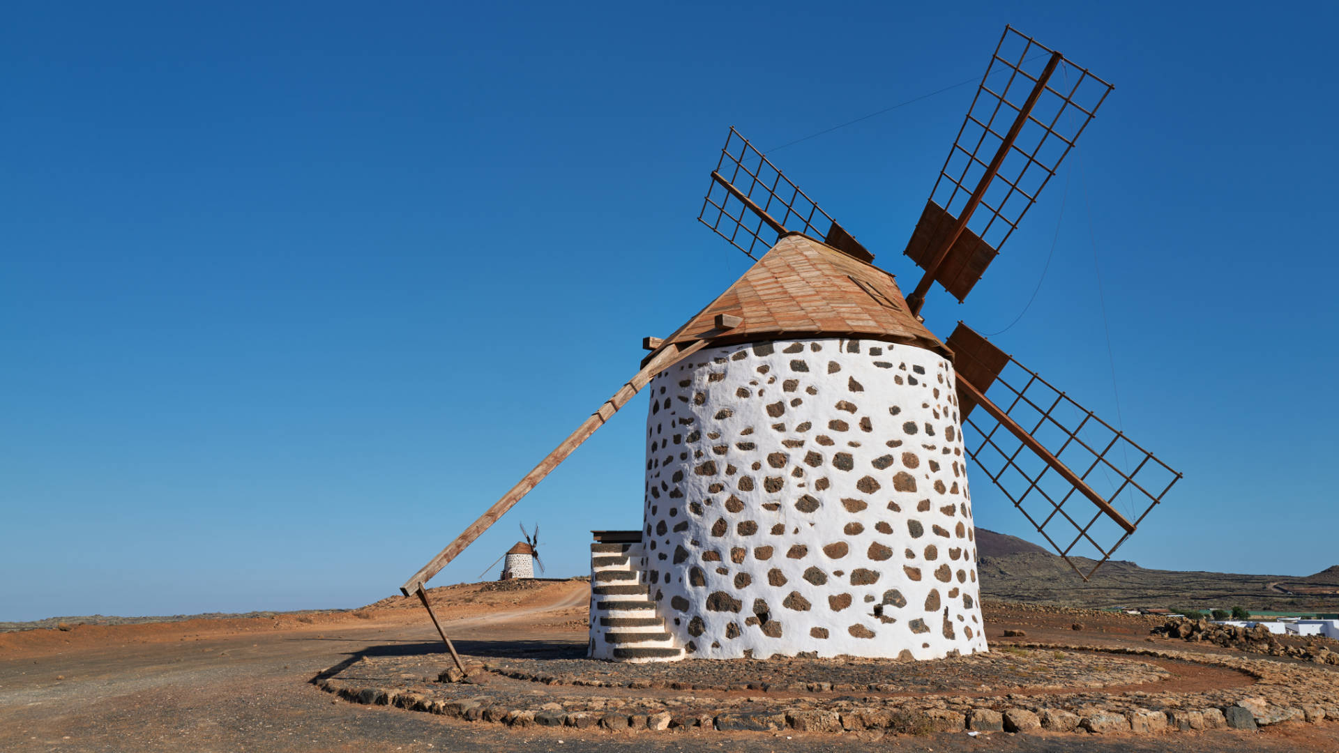 Windmühlen Villaverde Fuerteventura.