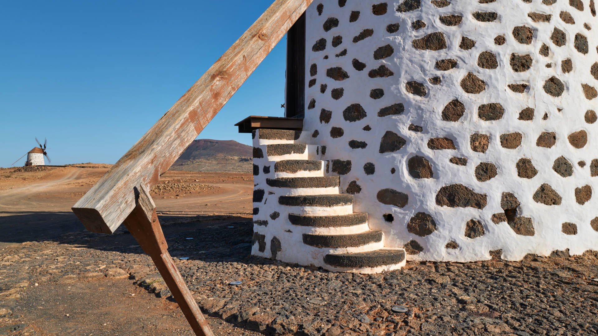 Windmühlen Villaverde Fuerteventura.