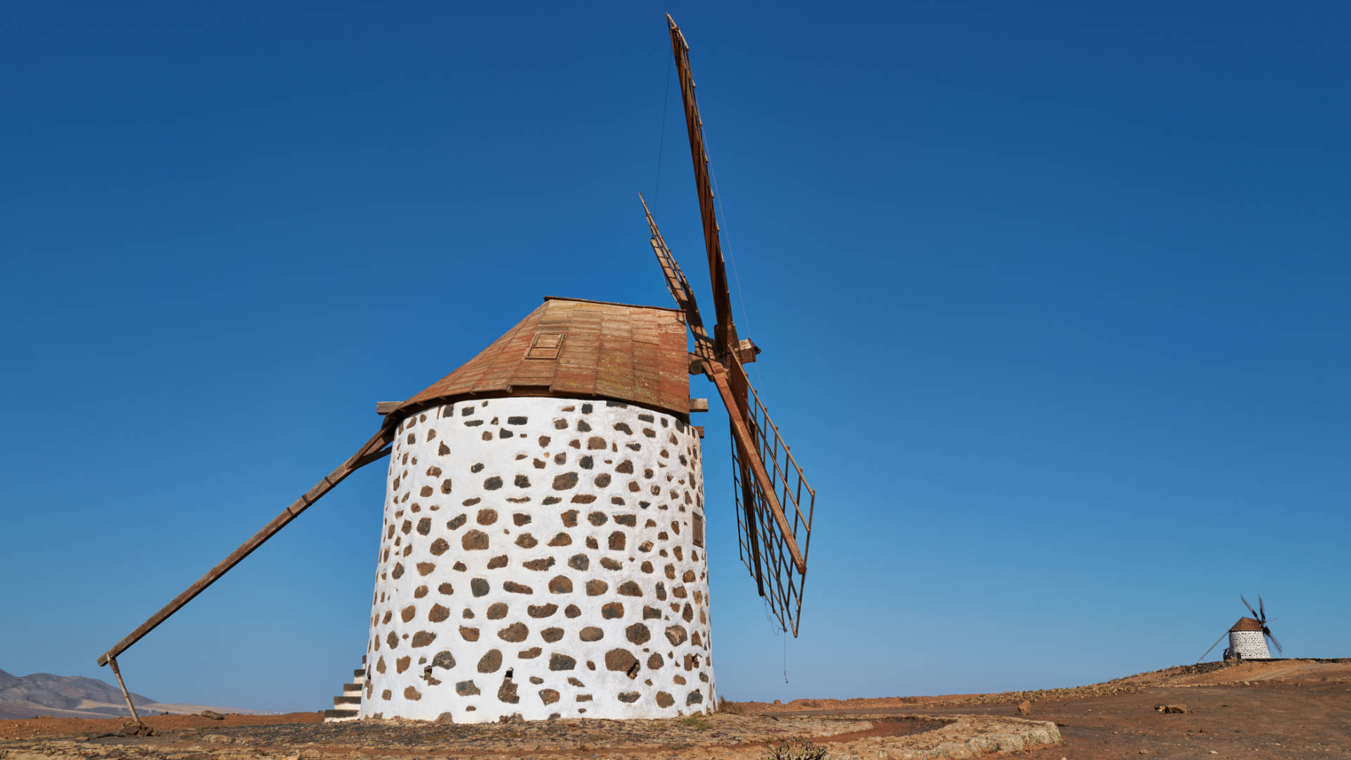 Windmühlen Villaverde Fuerteventura.