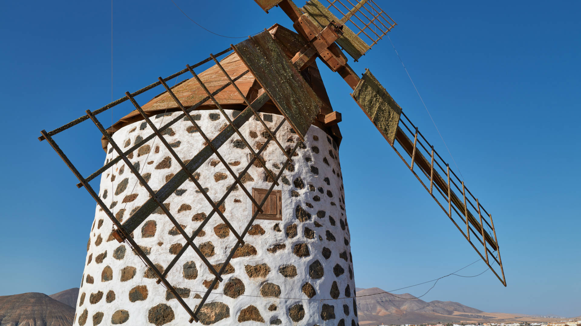 Windmühlen Villaverde Fuerteventura.