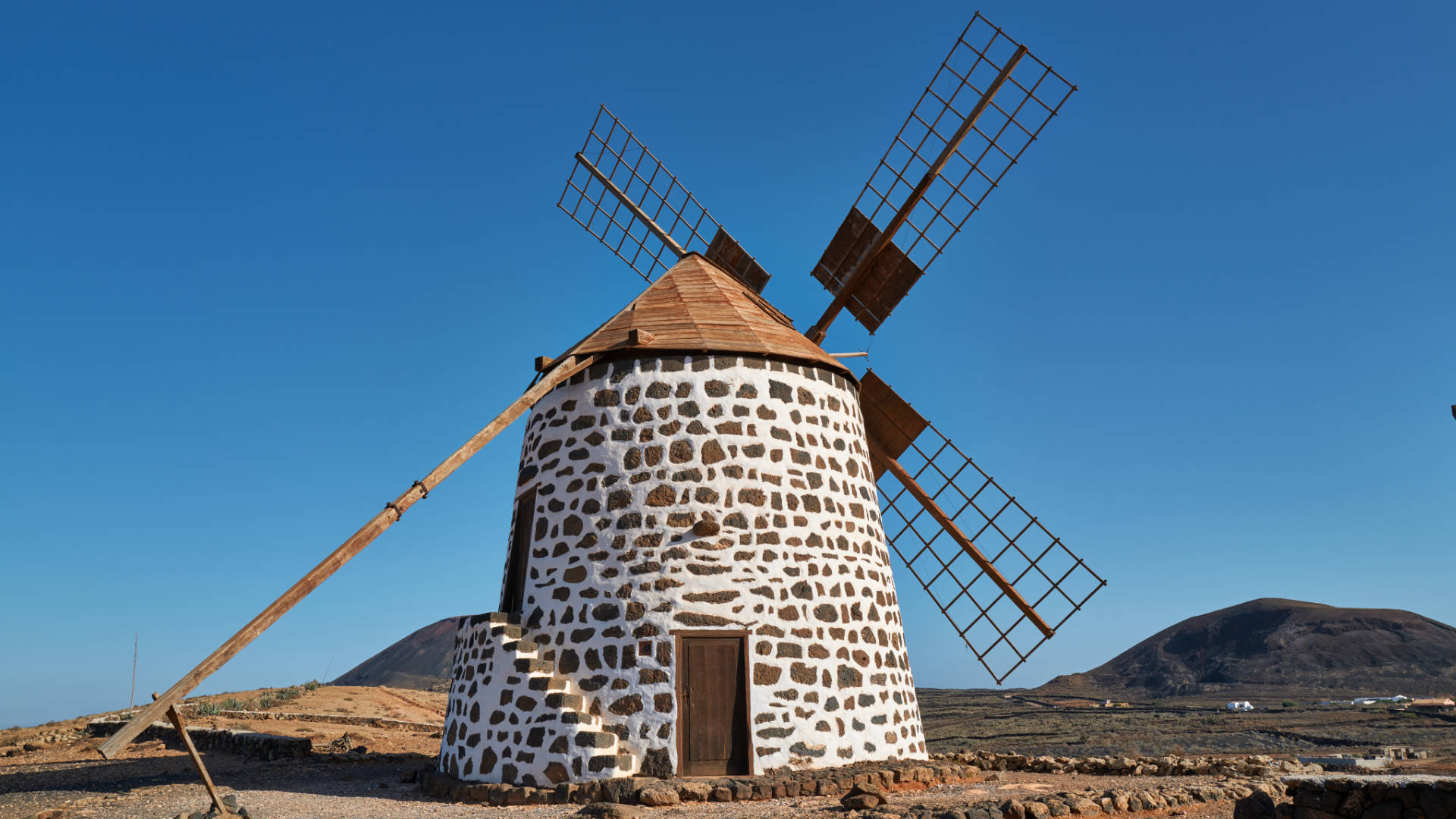 Windmühlen Villaverde Fuerteventura.