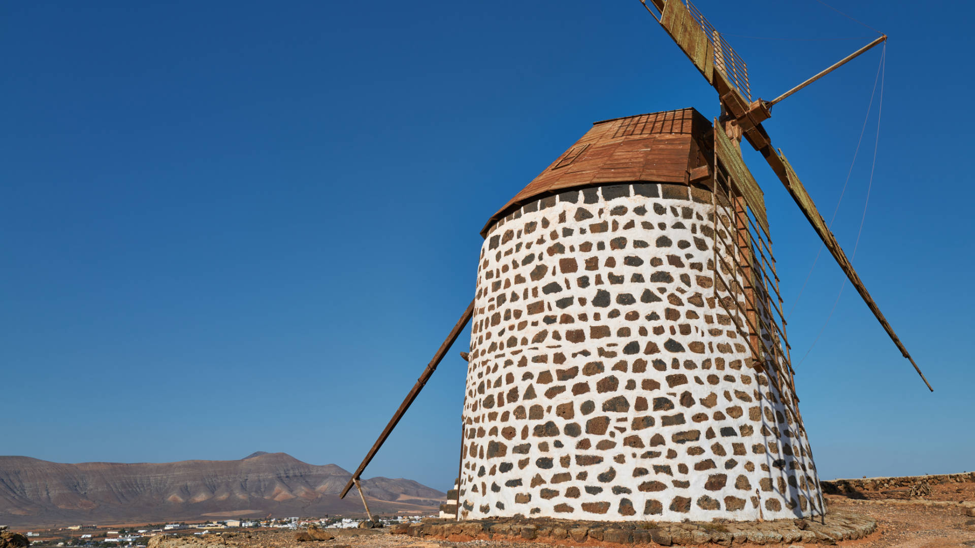 Windmühlen Villaverde Fuerteventura.