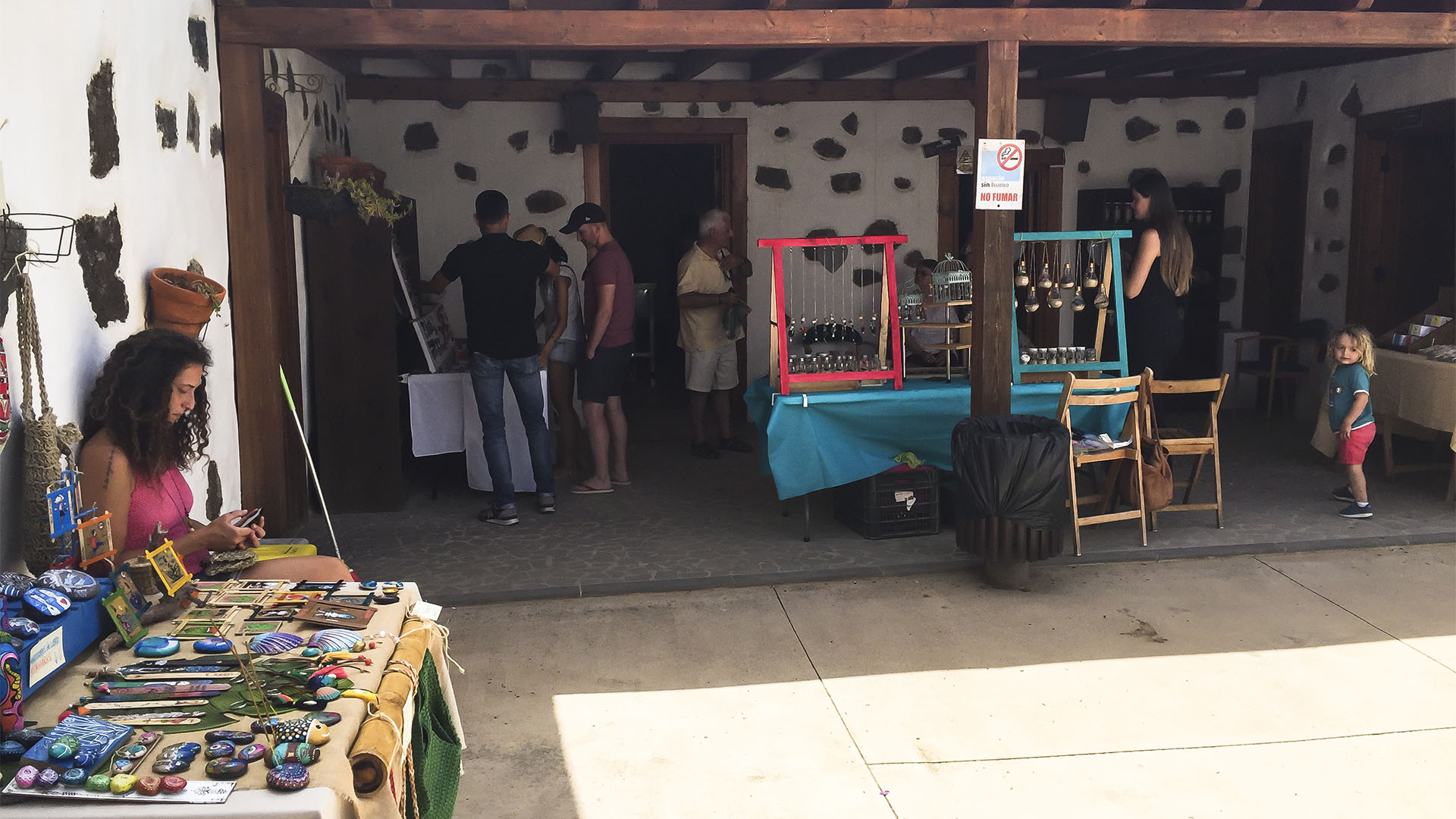 Der Ort La Oliva Fuerteventura: Der Mercado de los Tradiciones in der Casa de Coronel.