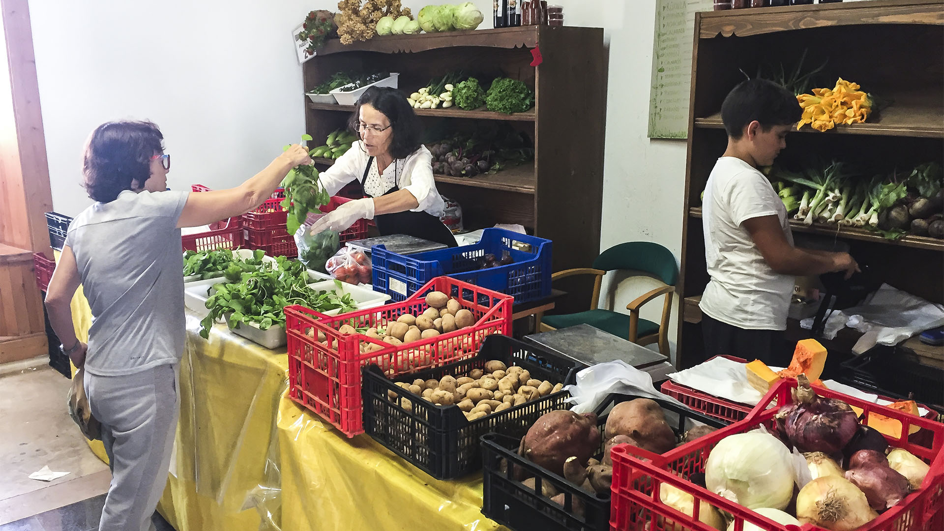 Der Ort La Oliva Fuerteventura: Der Mercado de los Tradiciones in der Casa de Coronel.