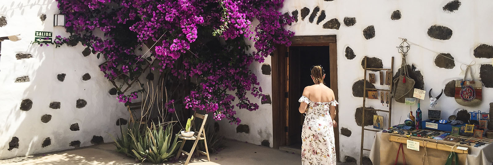 Der Ort La Oliva Fuerteventura: Der Mercado de los Tradiciones in der Casa de Coronel.