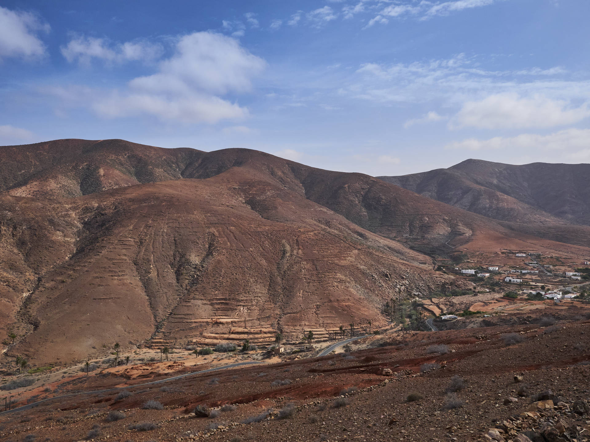 Mirador de las Peñas Fuerteventura im frühen Morgenlicht.