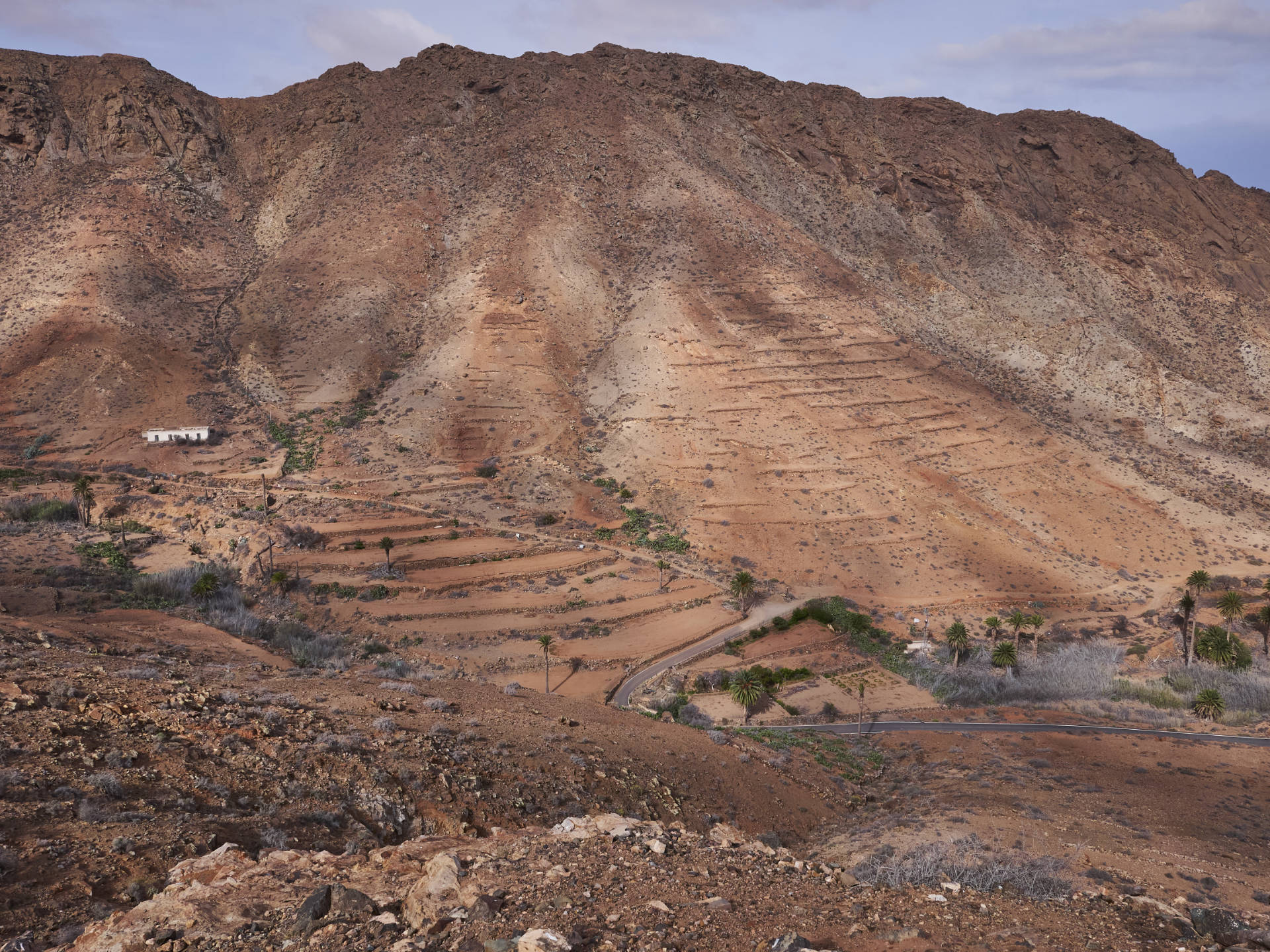 Mirador de las Peñas Fuerteventura im frühen Morgenlicht.