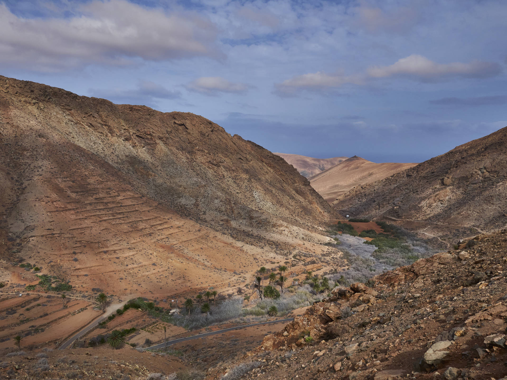 Mirador de las Peñas Fuerteventura im frühen Morgenlicht.