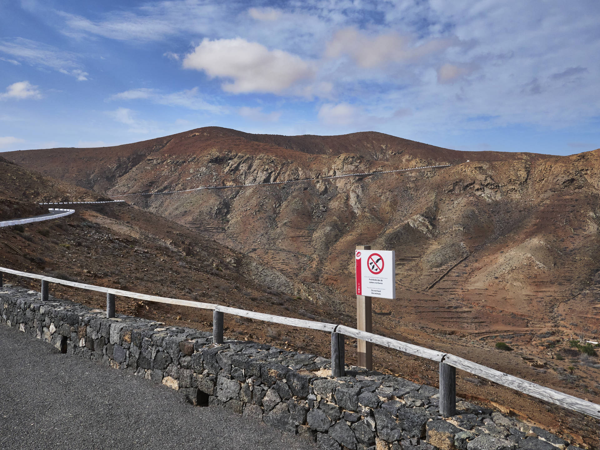 Mirador de las Peñas Fuerteventura im frühen Morgenlicht.