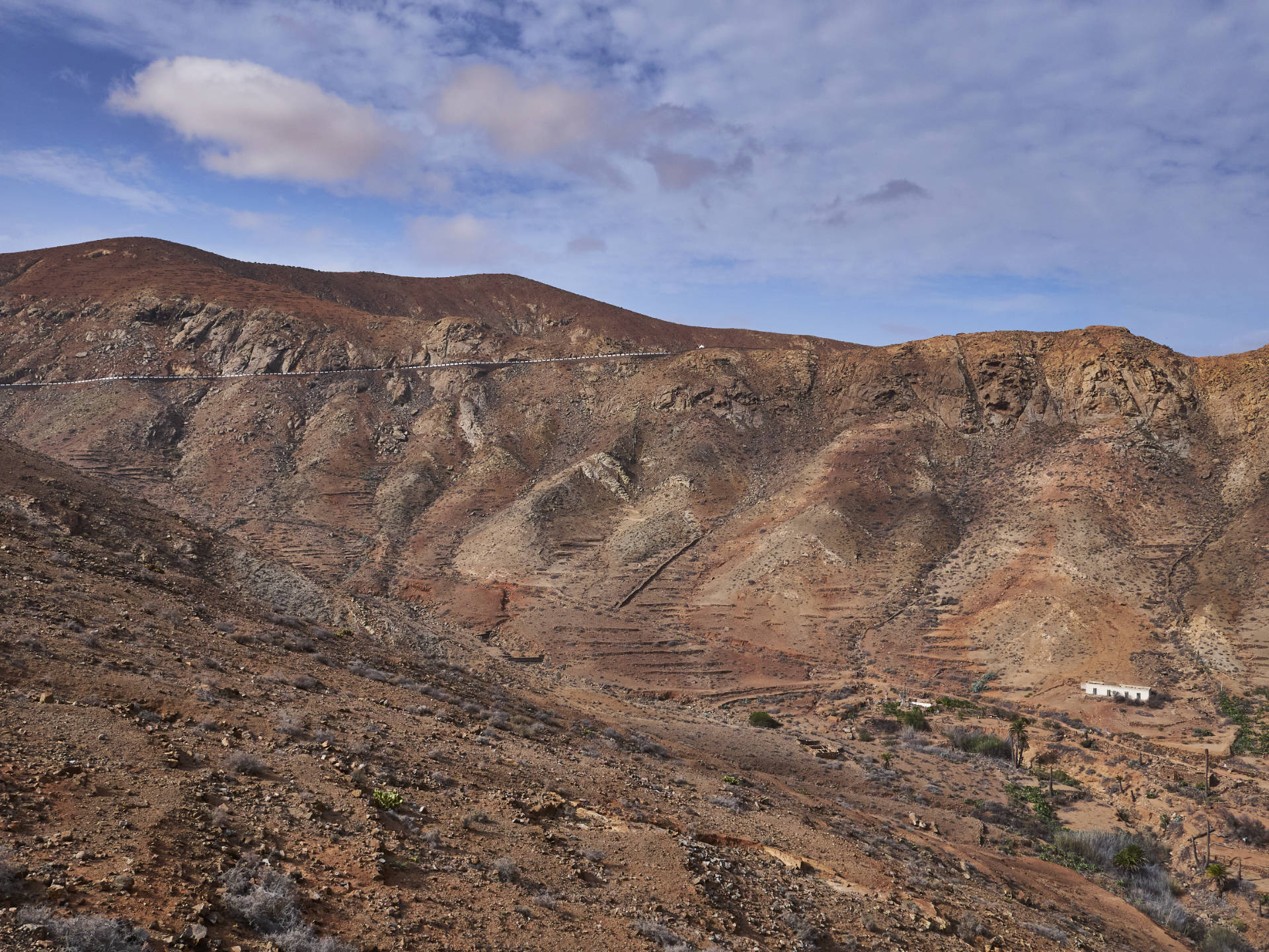 Mirador de las Peñas Fuerteventura im frühen Morgenlicht.