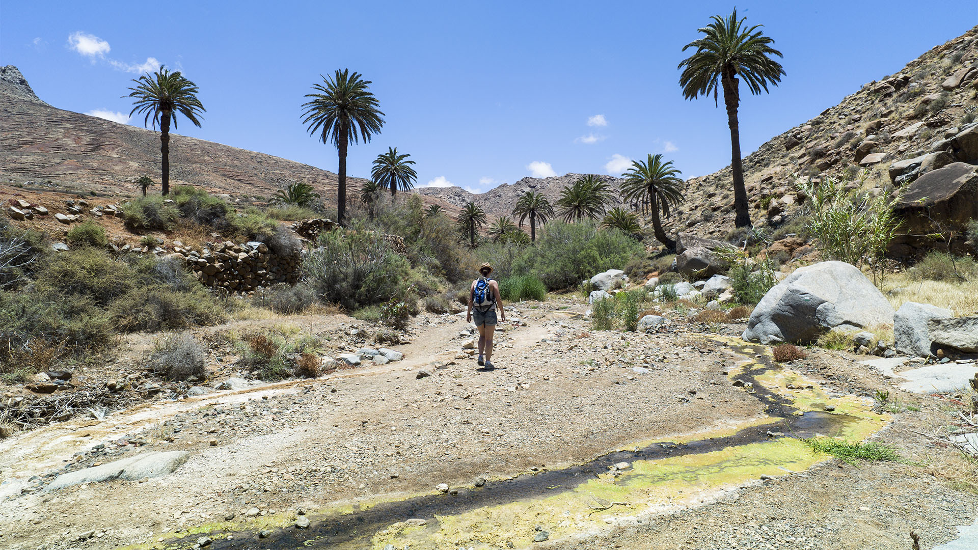 Barranco de las Peñitas Fuerteventura gegen Mittag.