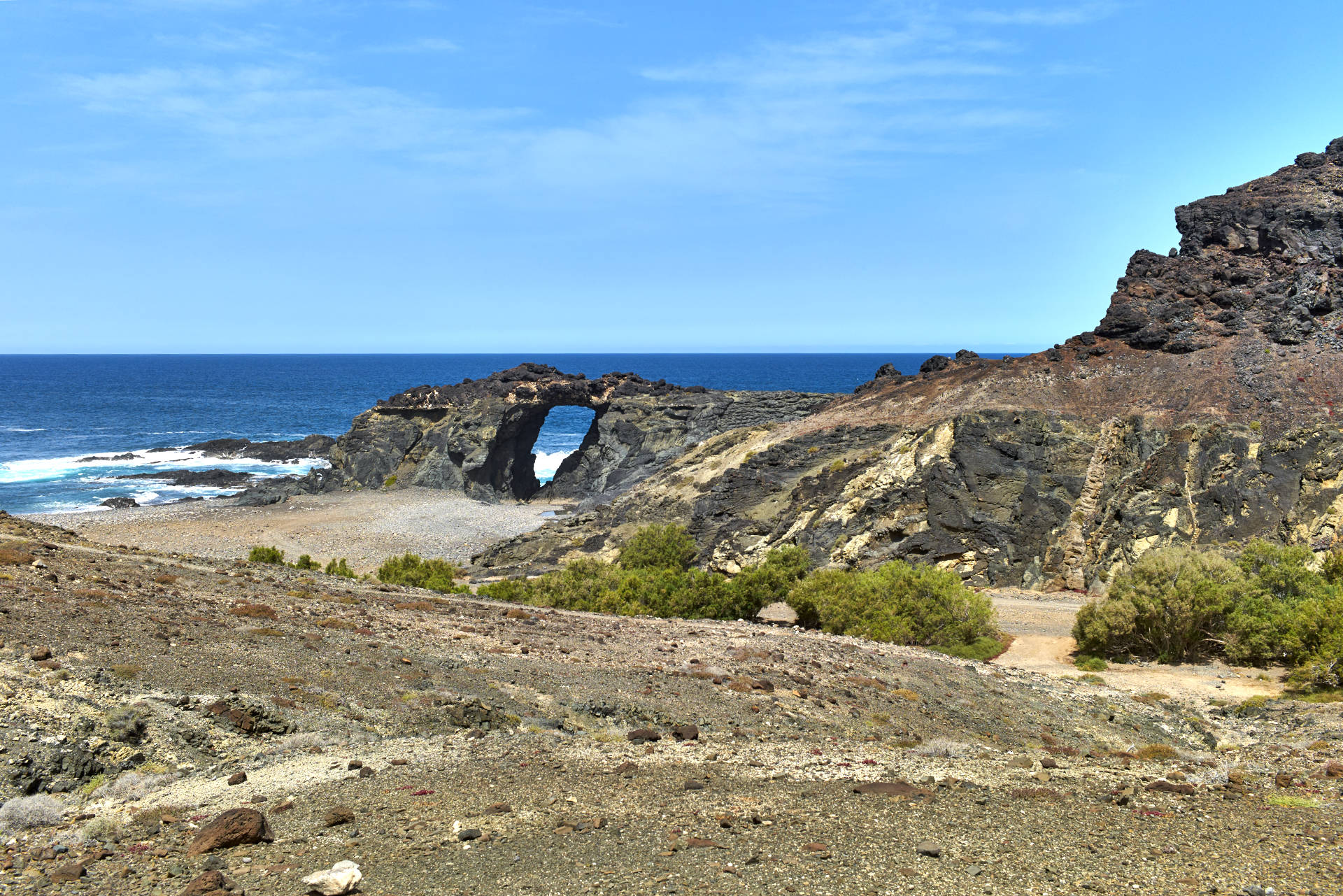 Arco del Jurado aka. Peña Horadada Ajuy Fuerteventura.
