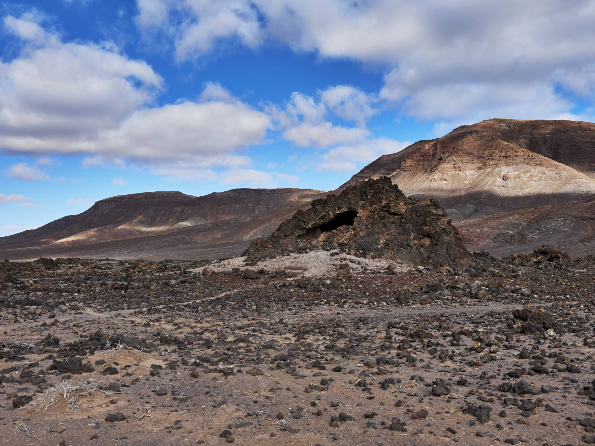 Die Majorero Siedlung Los Toneles im Valle de la Cueva, Fuerteventura.