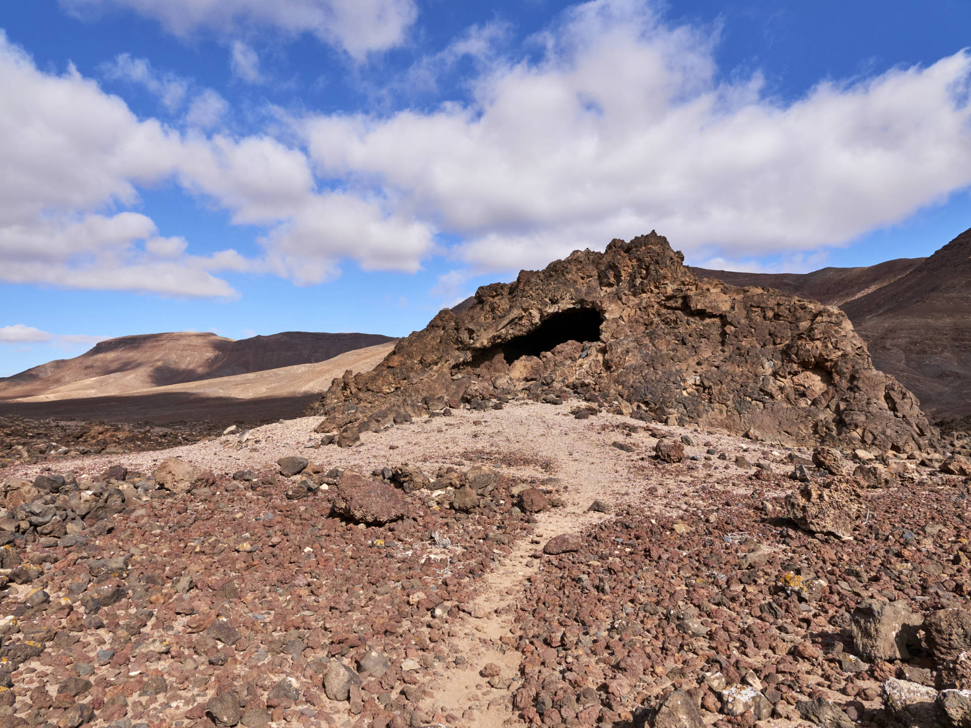 Die Majorero Siedlung Los Toneles im Valle de la Cueva, Fuerteventura.