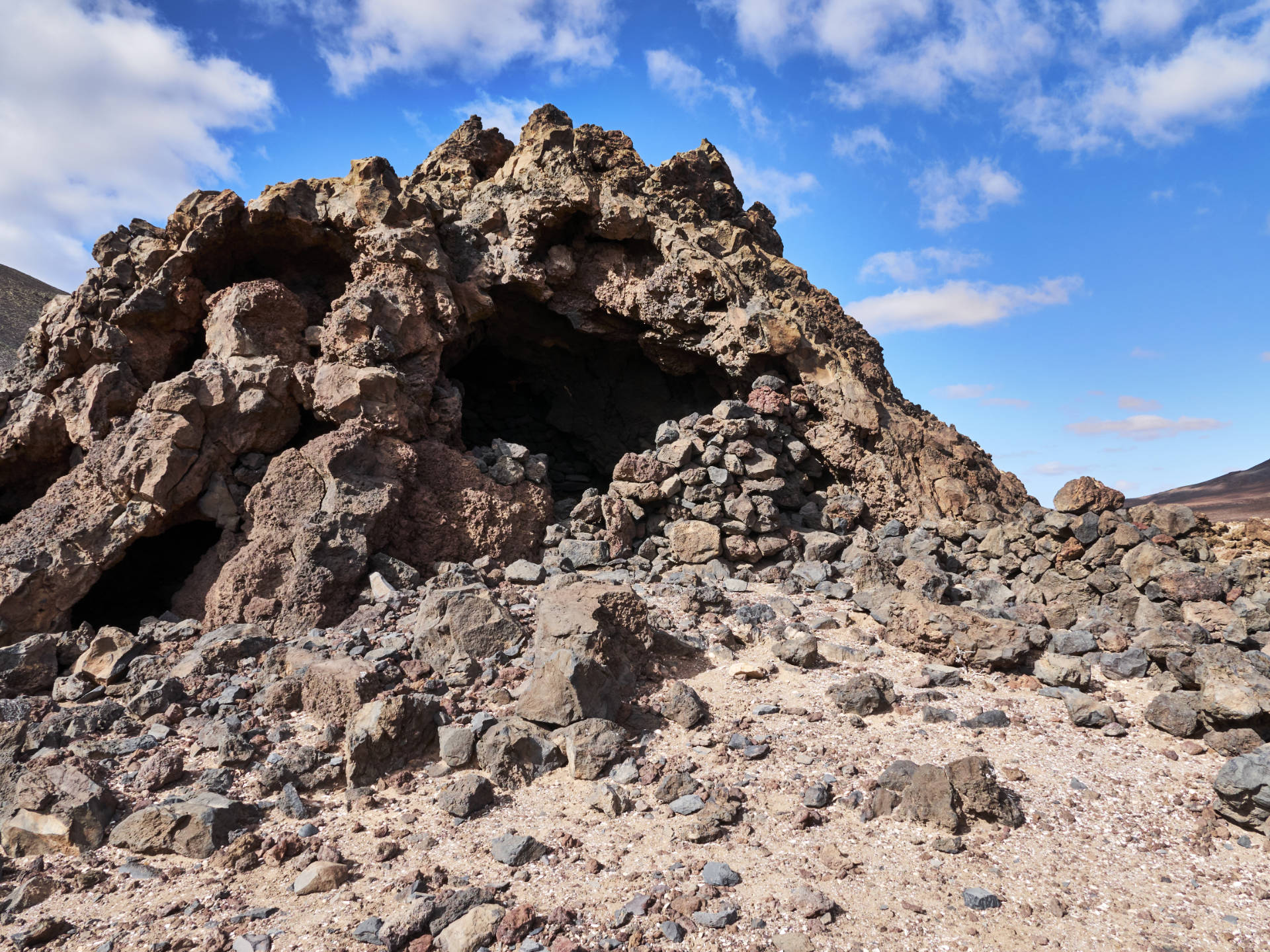 Die Majorero Siedlung Los Toneles im Valle de la Cueva, Fuerteventura.