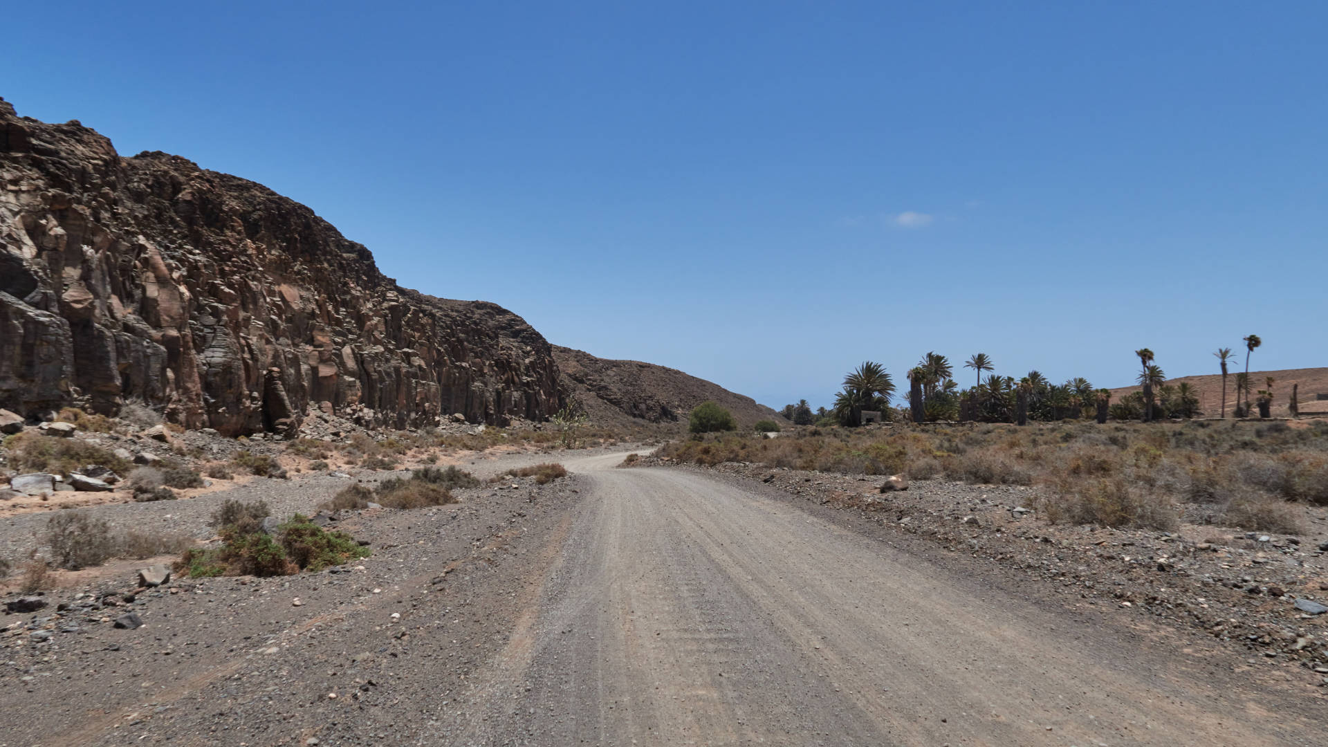 Der Barranco de la Torre nahe Salinas del Carmen Fuerteventura.