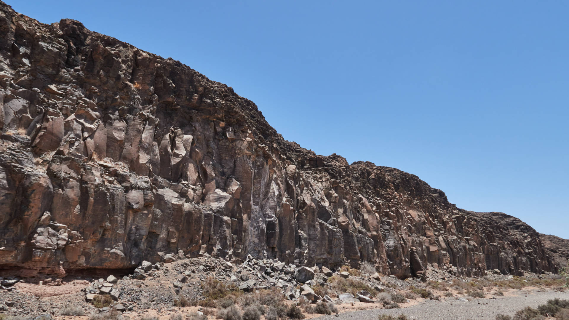 Der Barranco de la Torre nahe Salinas del Carmen Fuerteventura.