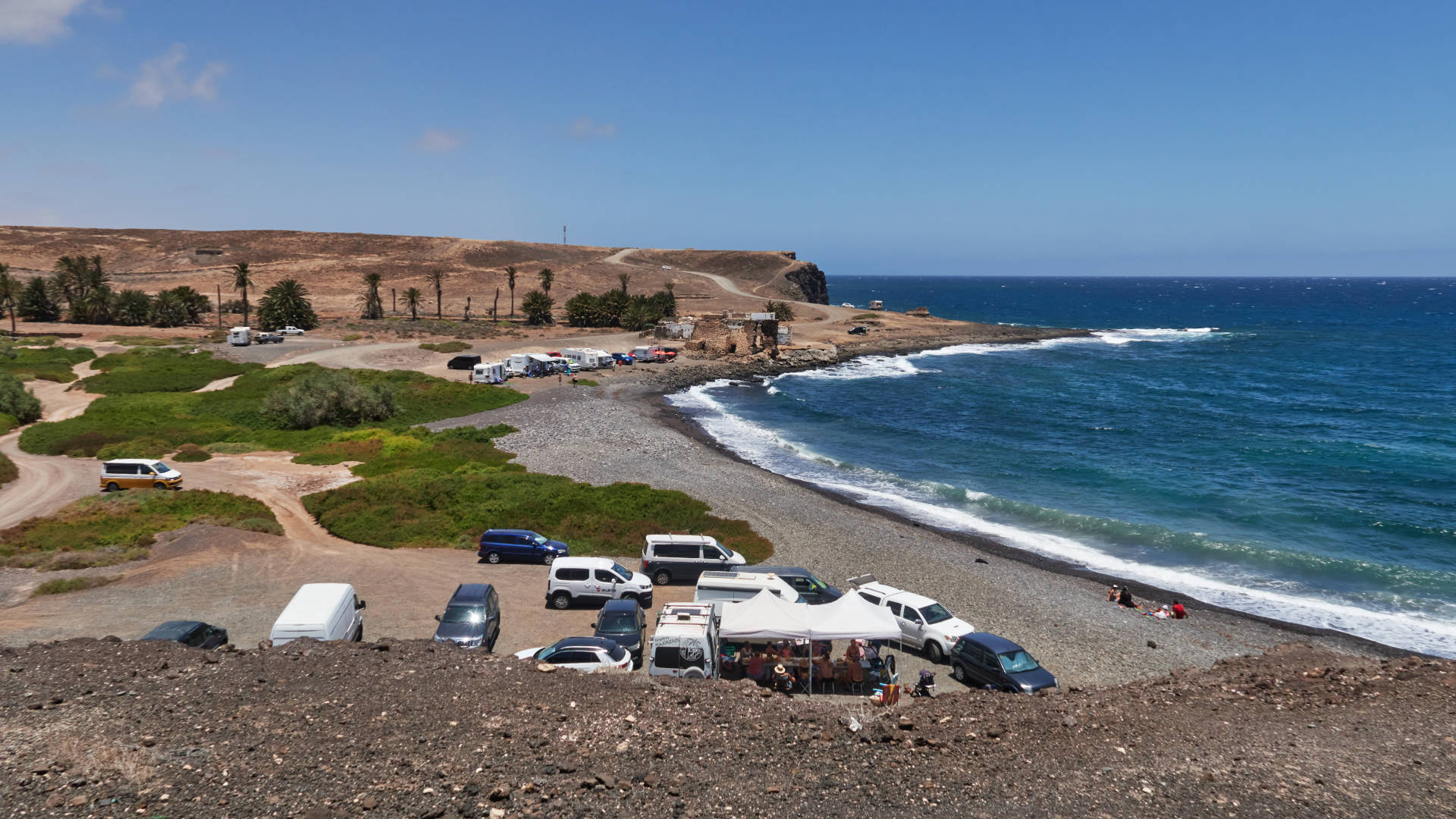 Der Barranco de la Torre nahe Salinas del Carmen Fuerteventura.