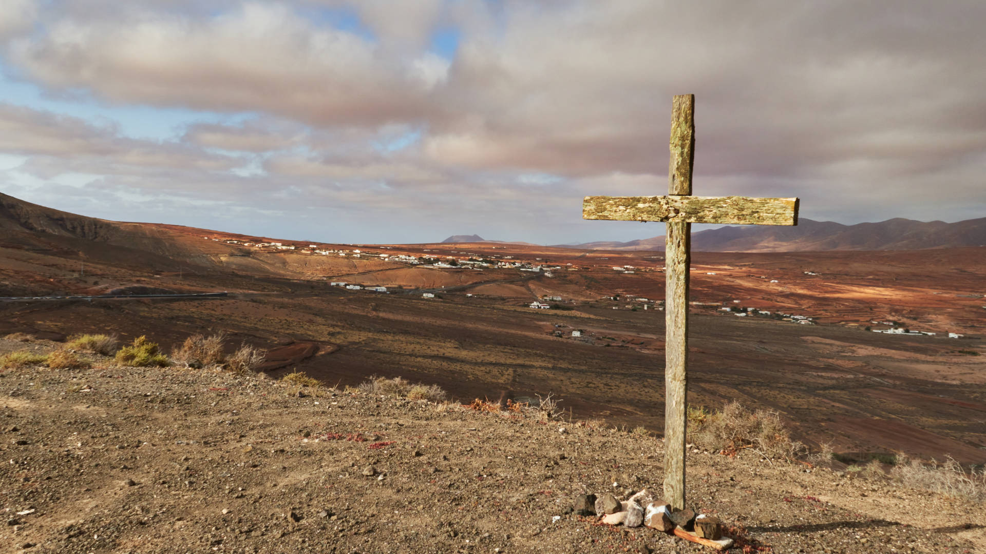 La Ampuyenta Fuerteventura von Norden aus gesehen.