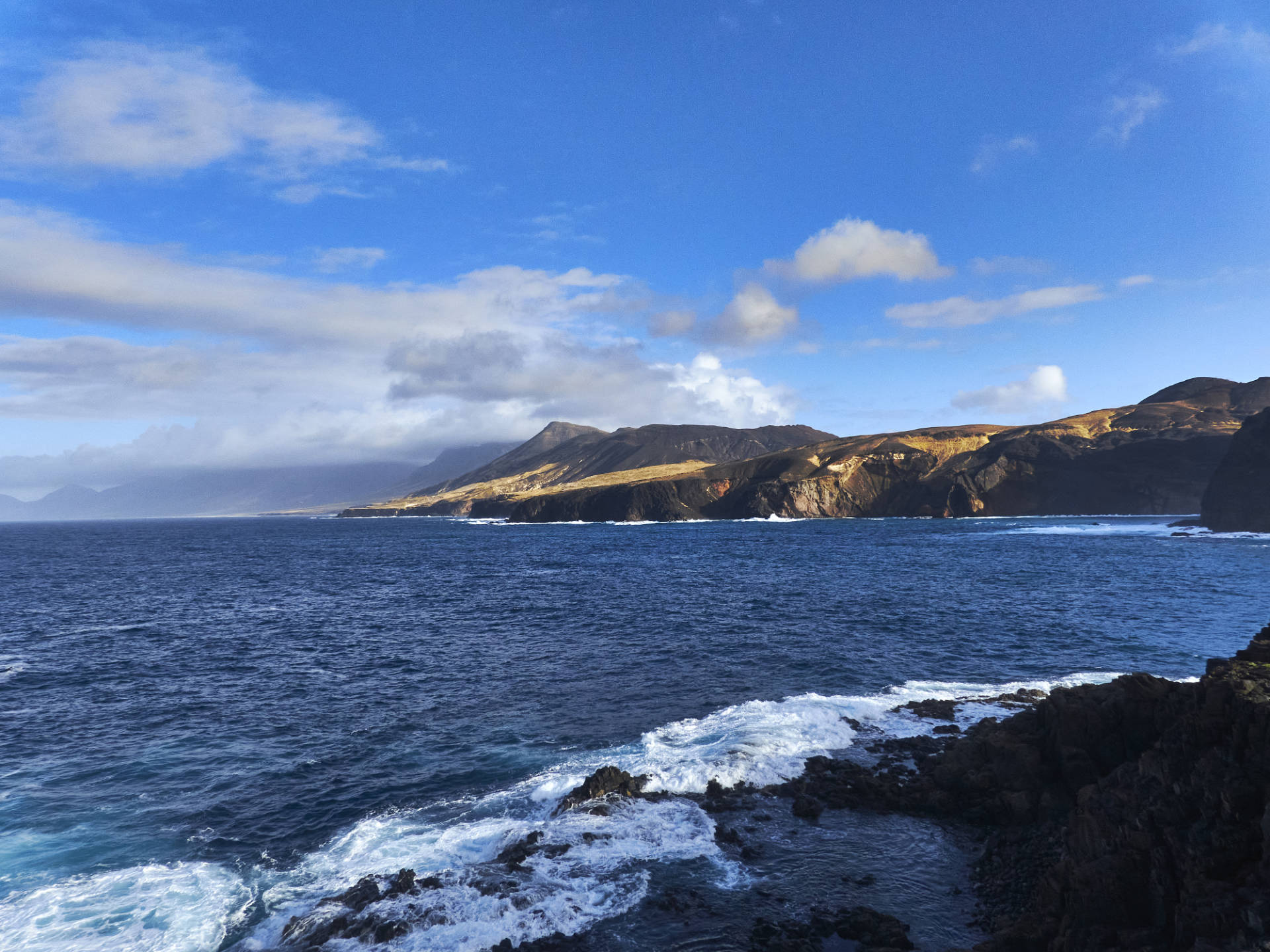 Die imposante Bucht Caleta de la Madera Jandía Fuerteventura.