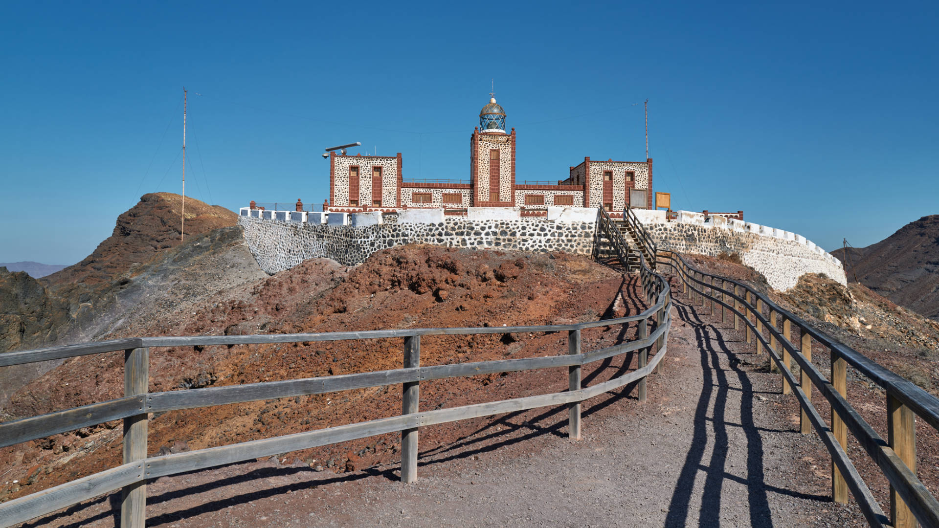 Leuchtturm Faro de la Entellada Fuerteventura.