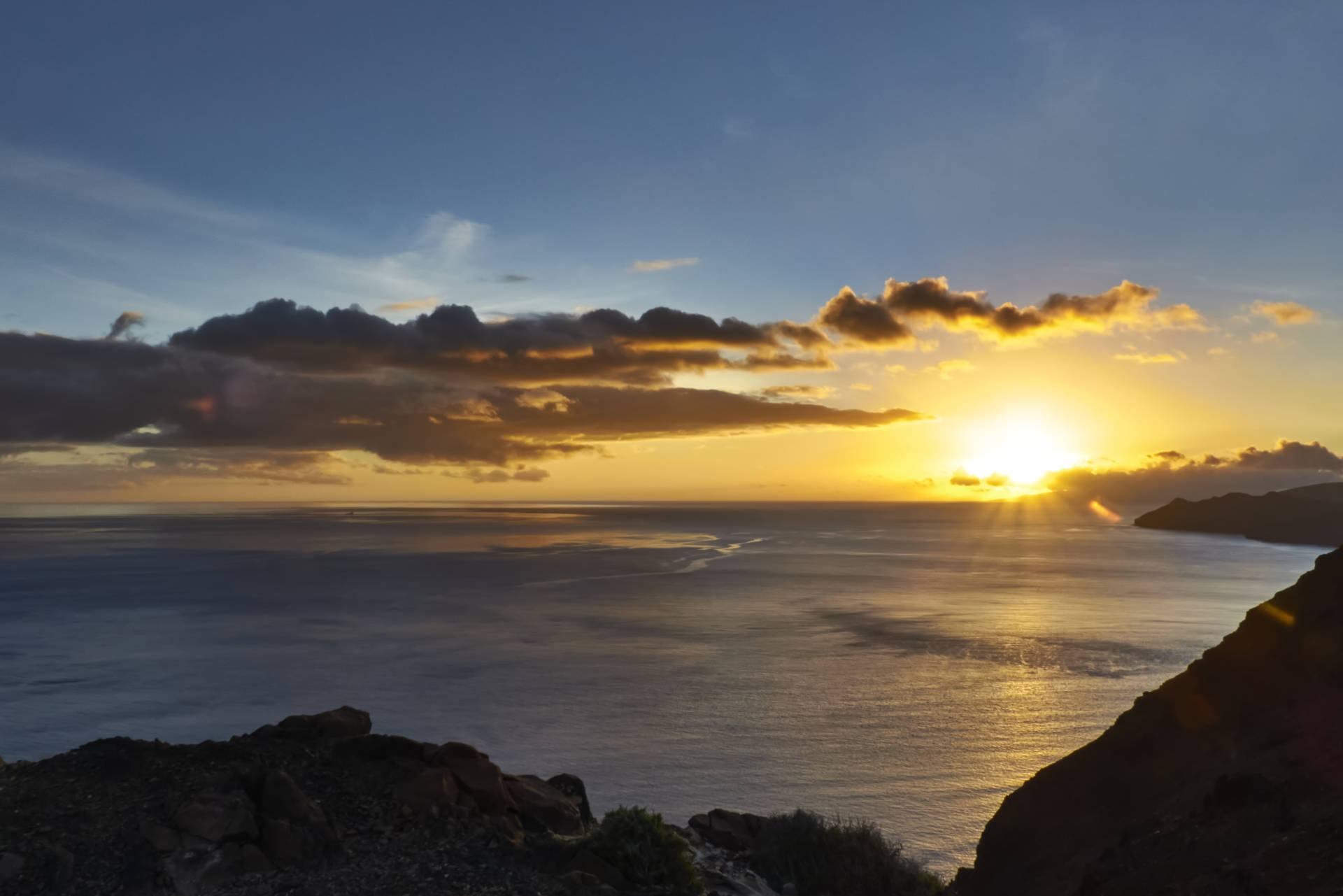 Sunset am Faro de la Entellada Fuerteventura.