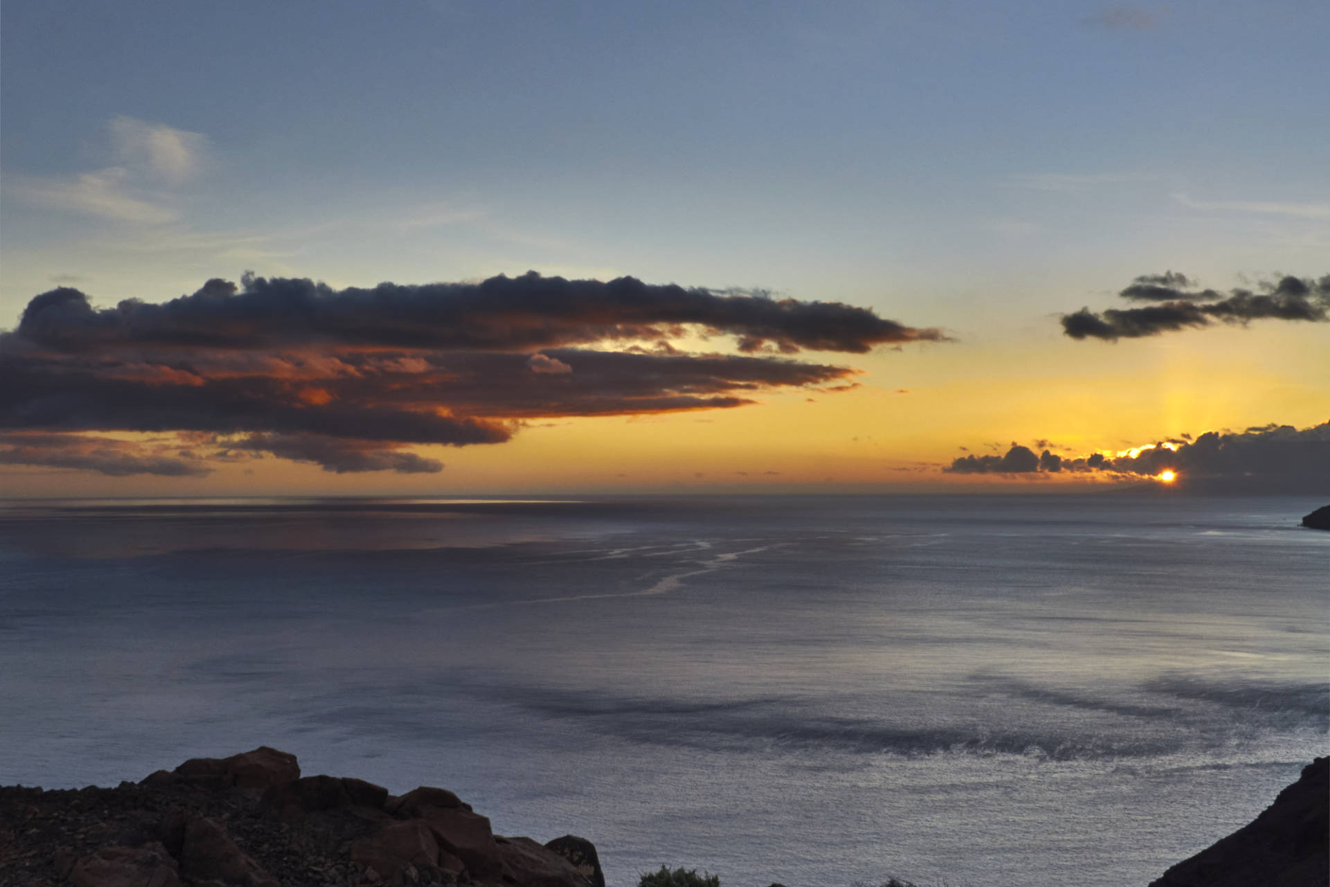 Sunset am Faro de la Entellada Fuerteventura.