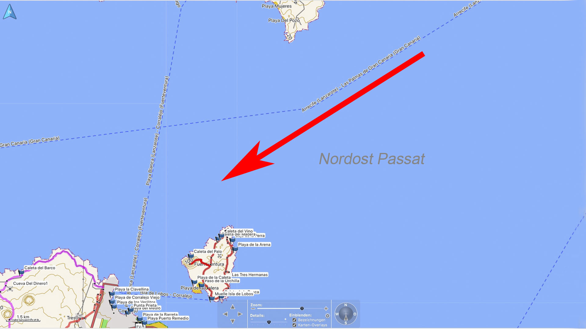 Die Windmühlen von Corralejo Fuerteventura: Der Nordost Passat trifft auf den Norden Fuerteventuras.