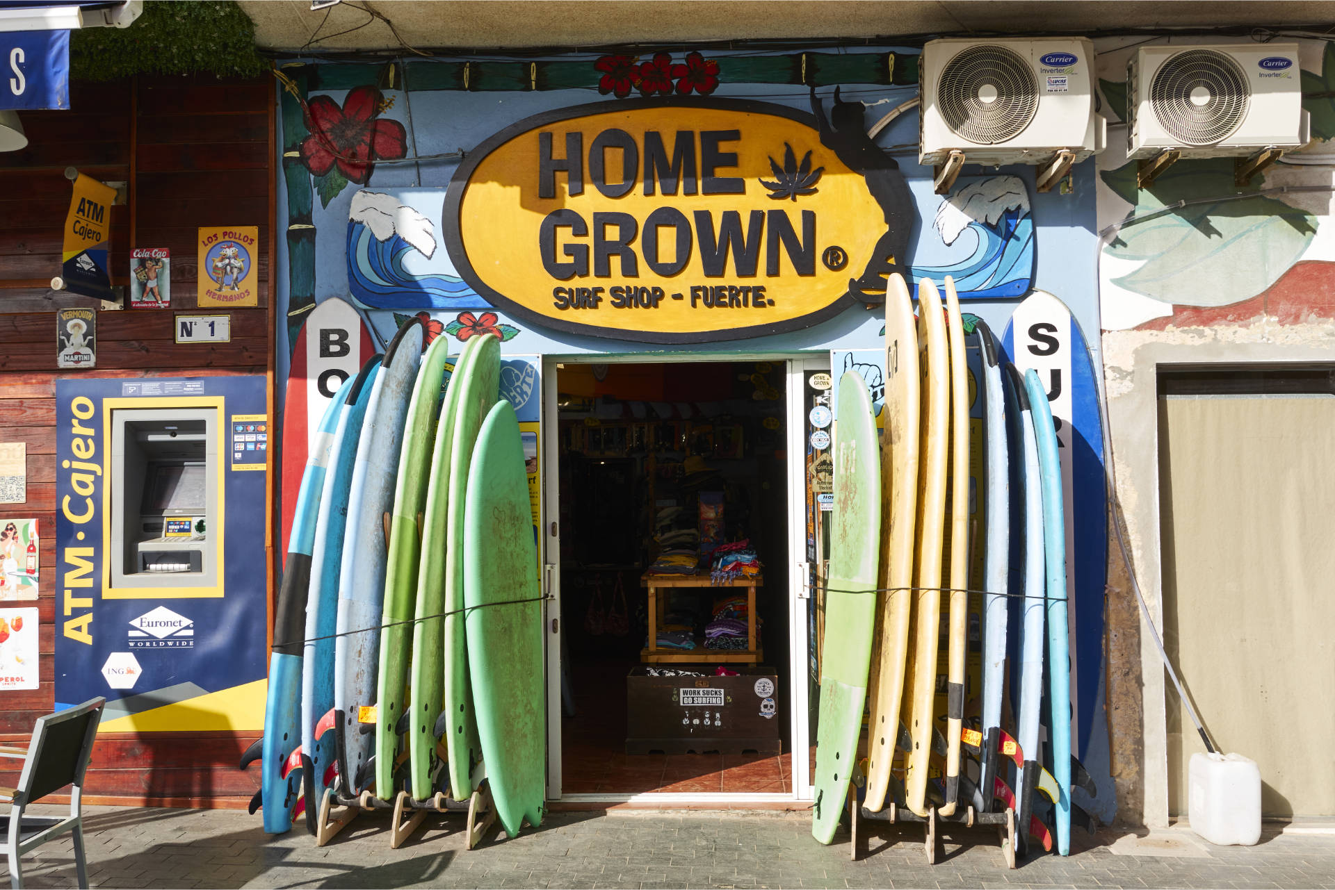 Homegrown Surfshop + Surfschool Corralejo Fuerteventura.