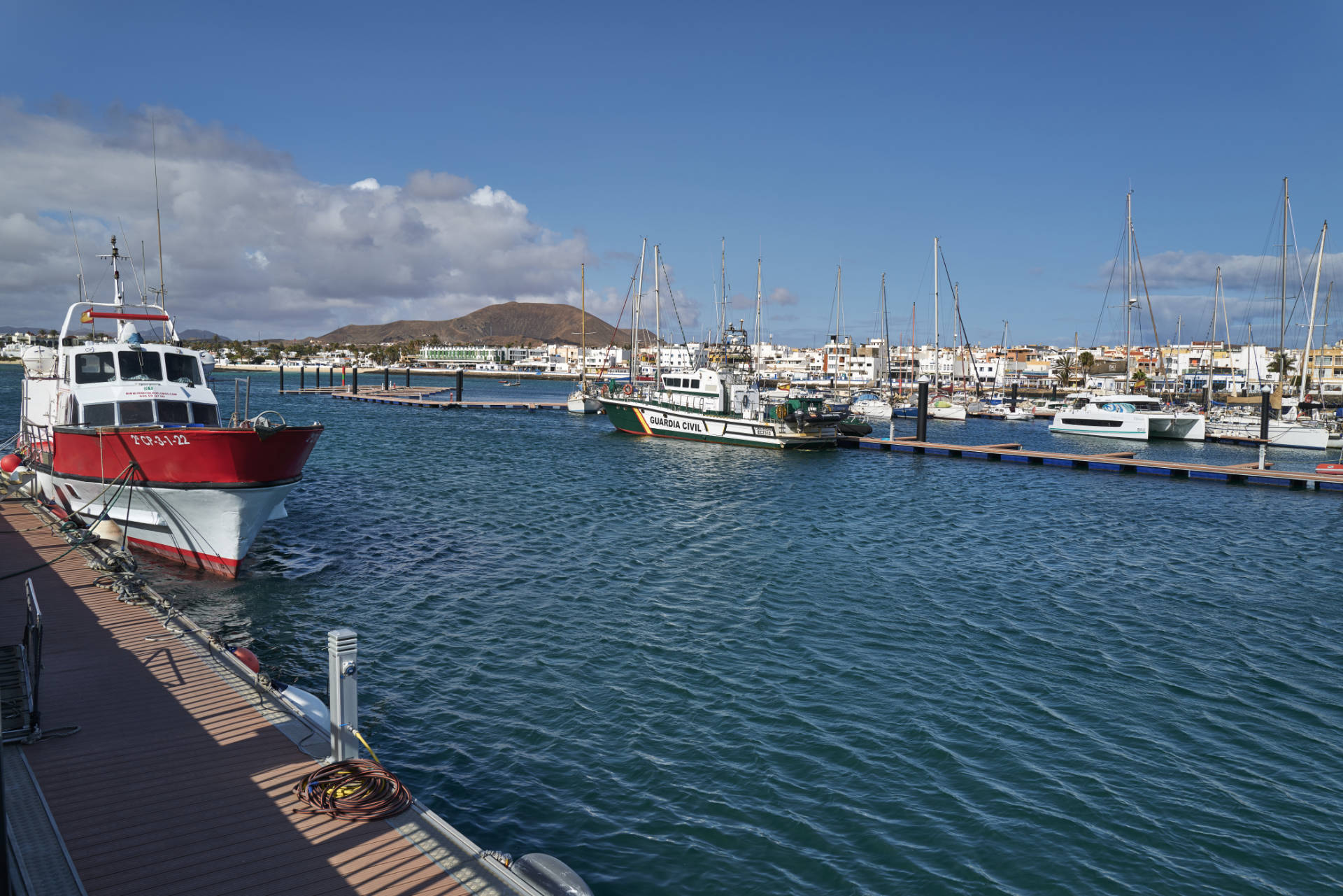 Der Hafen von Corralejo Fuerteventura.
