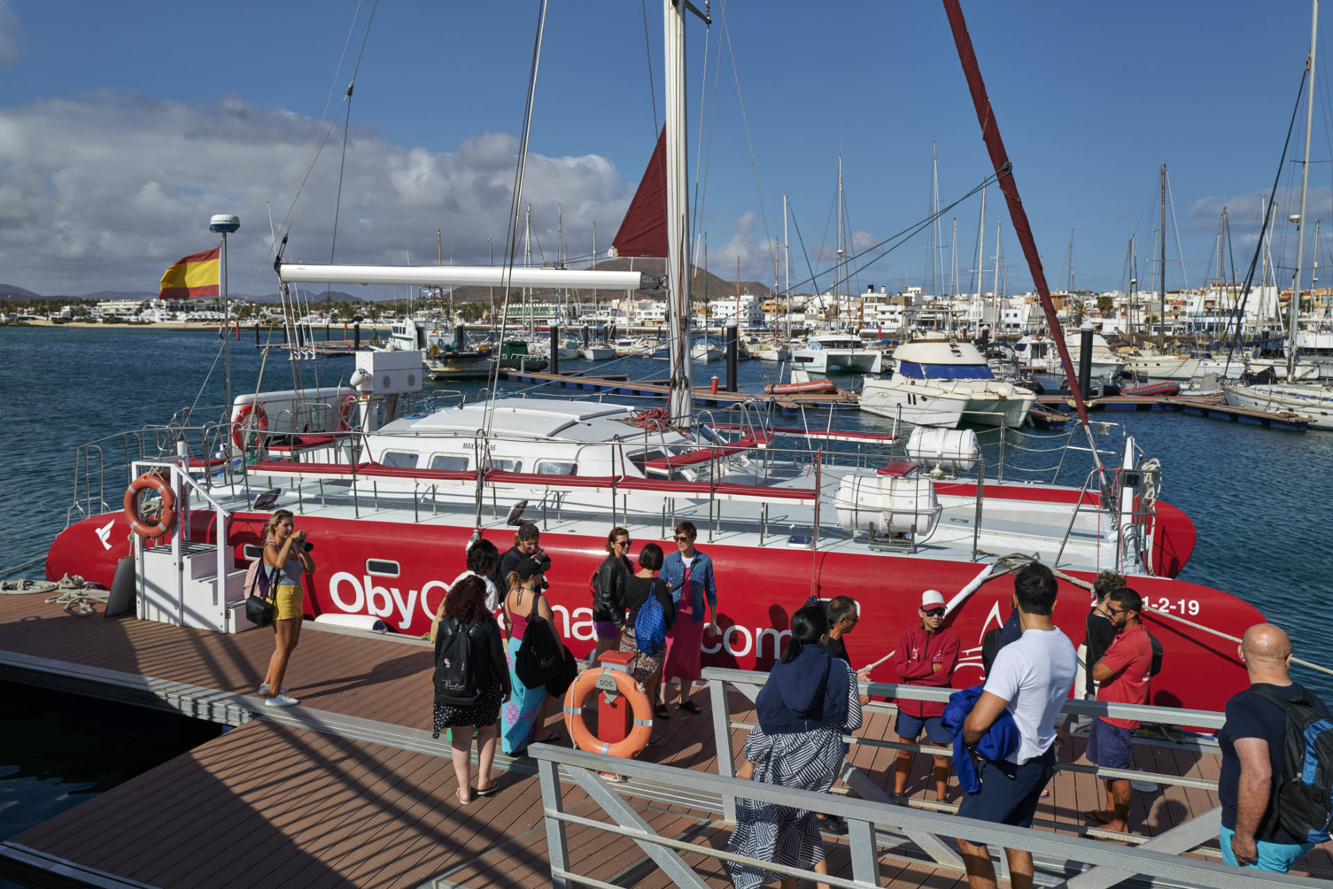 Der Hafen von Corralejo Fuerteventura.