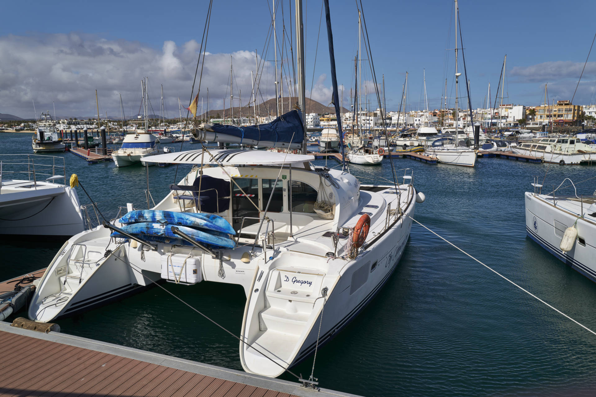 Der Hafen von Corralejo Fuerteventura.