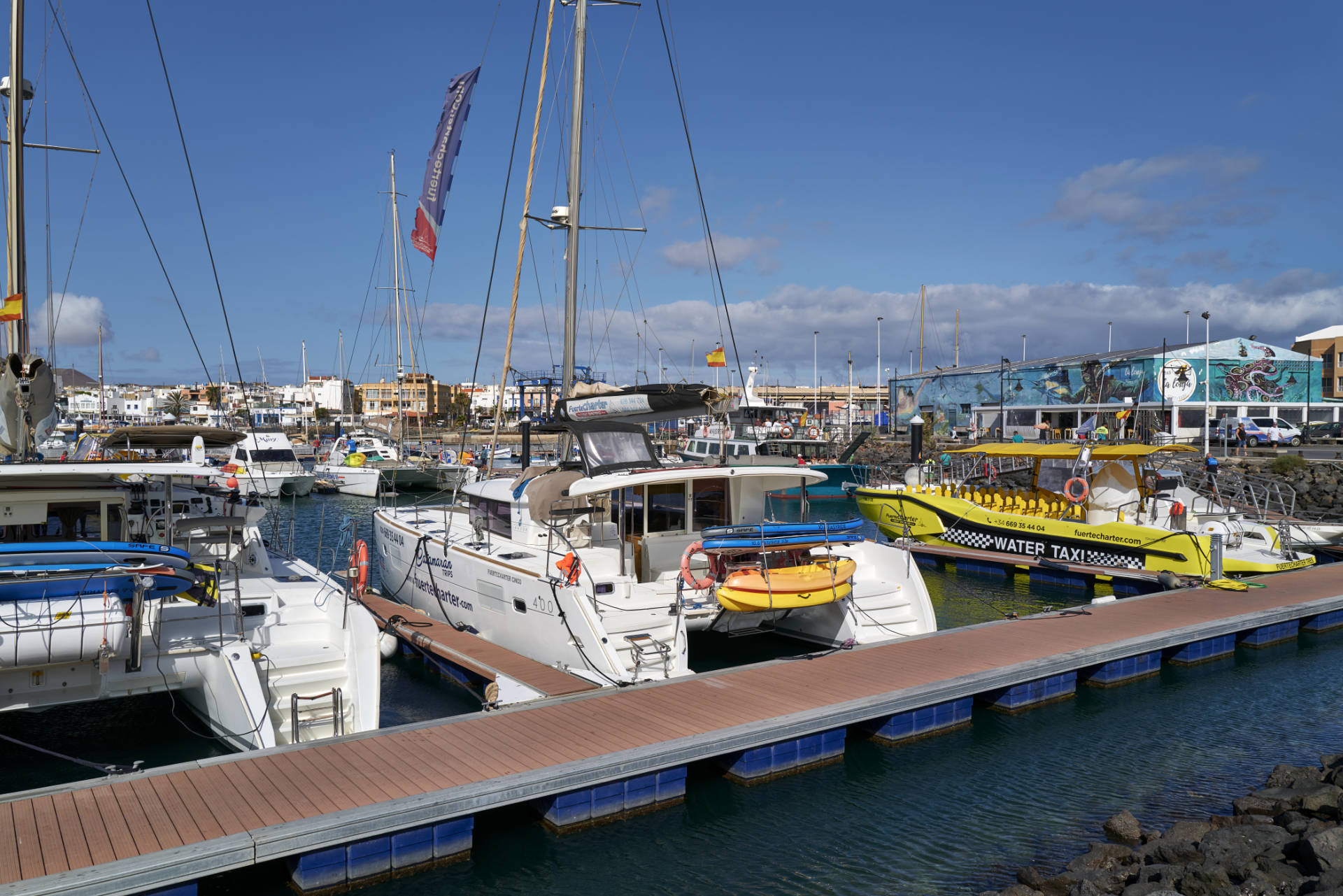 Der Hafen von Corralejo Fuerteventura.