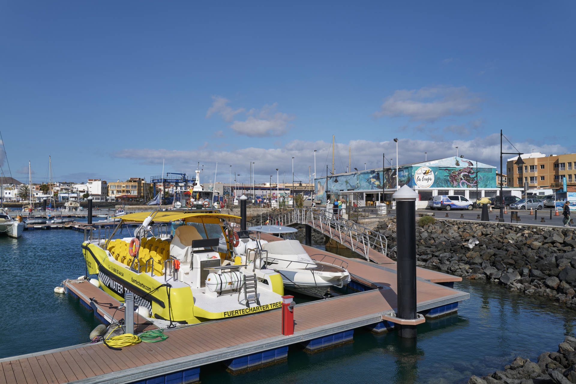 Der Hafen von Corralejo Fuerteventura.