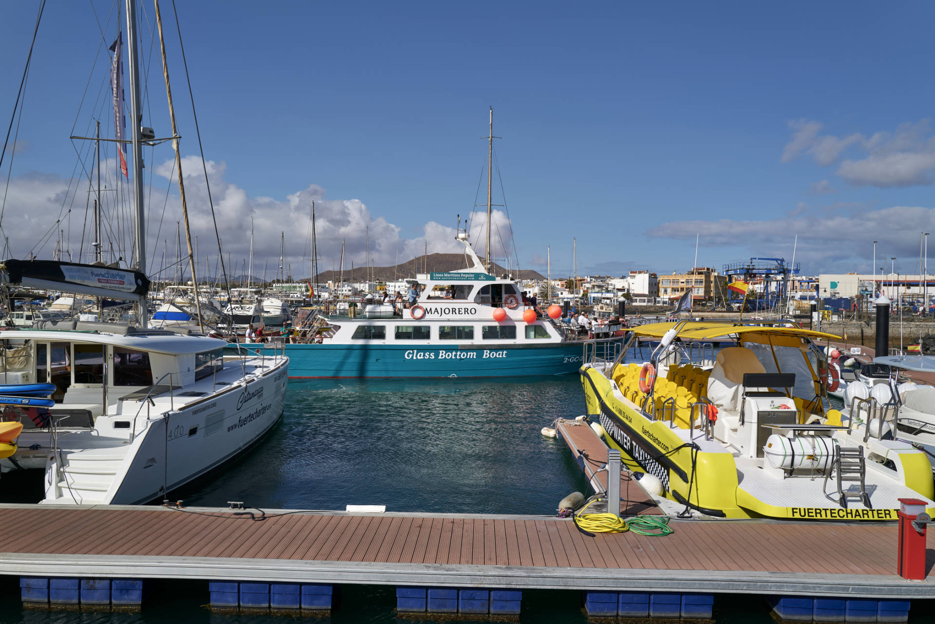 Der Hafen von Corralejo Fuerteventura.