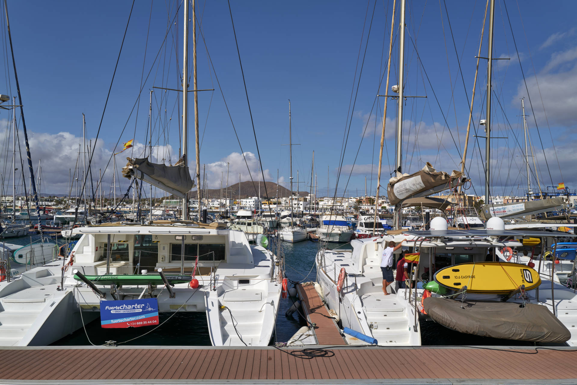 Der Hafen von Corralejo Fuerteventura.