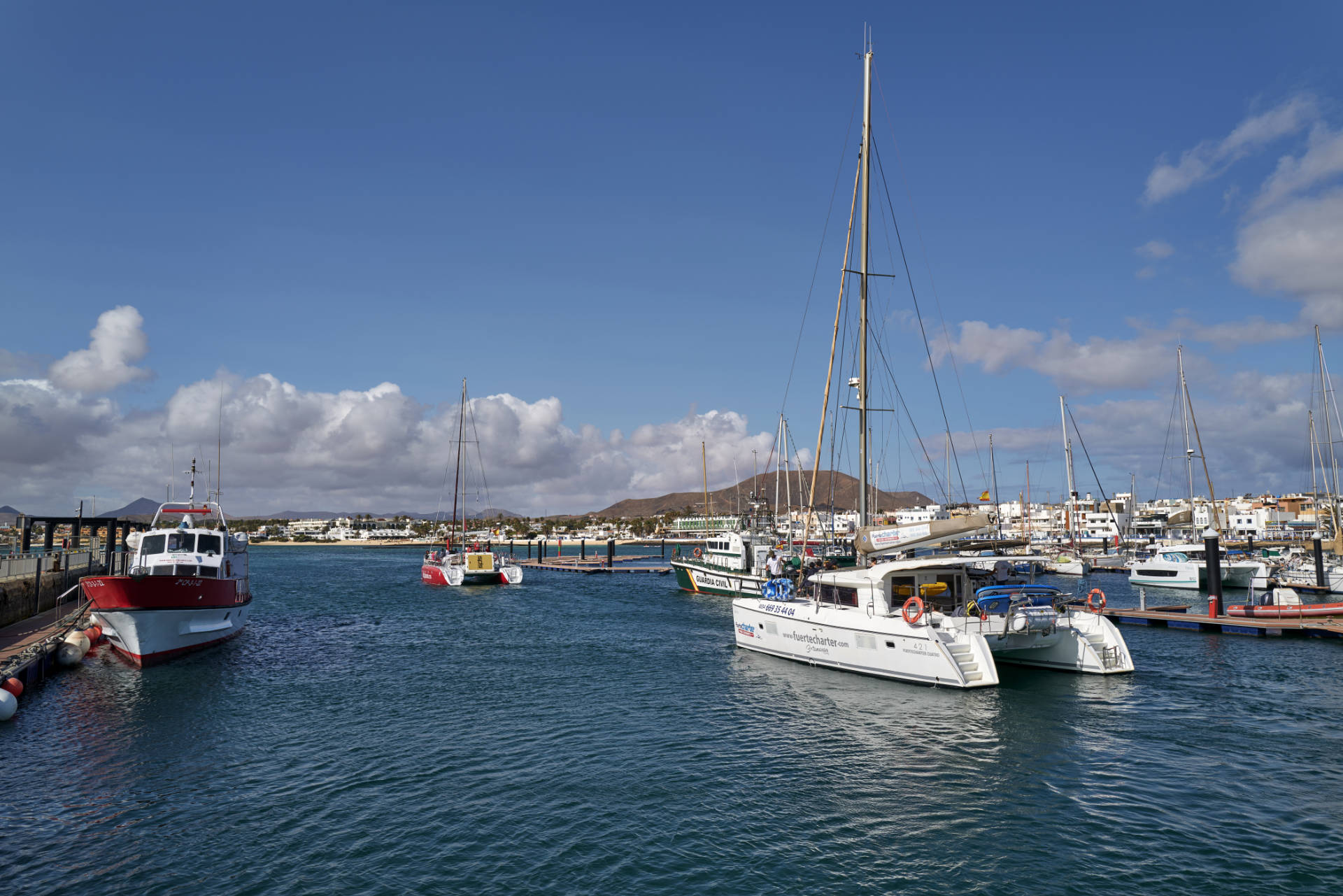 Der Hafen von Corralejo Fuerteventura.