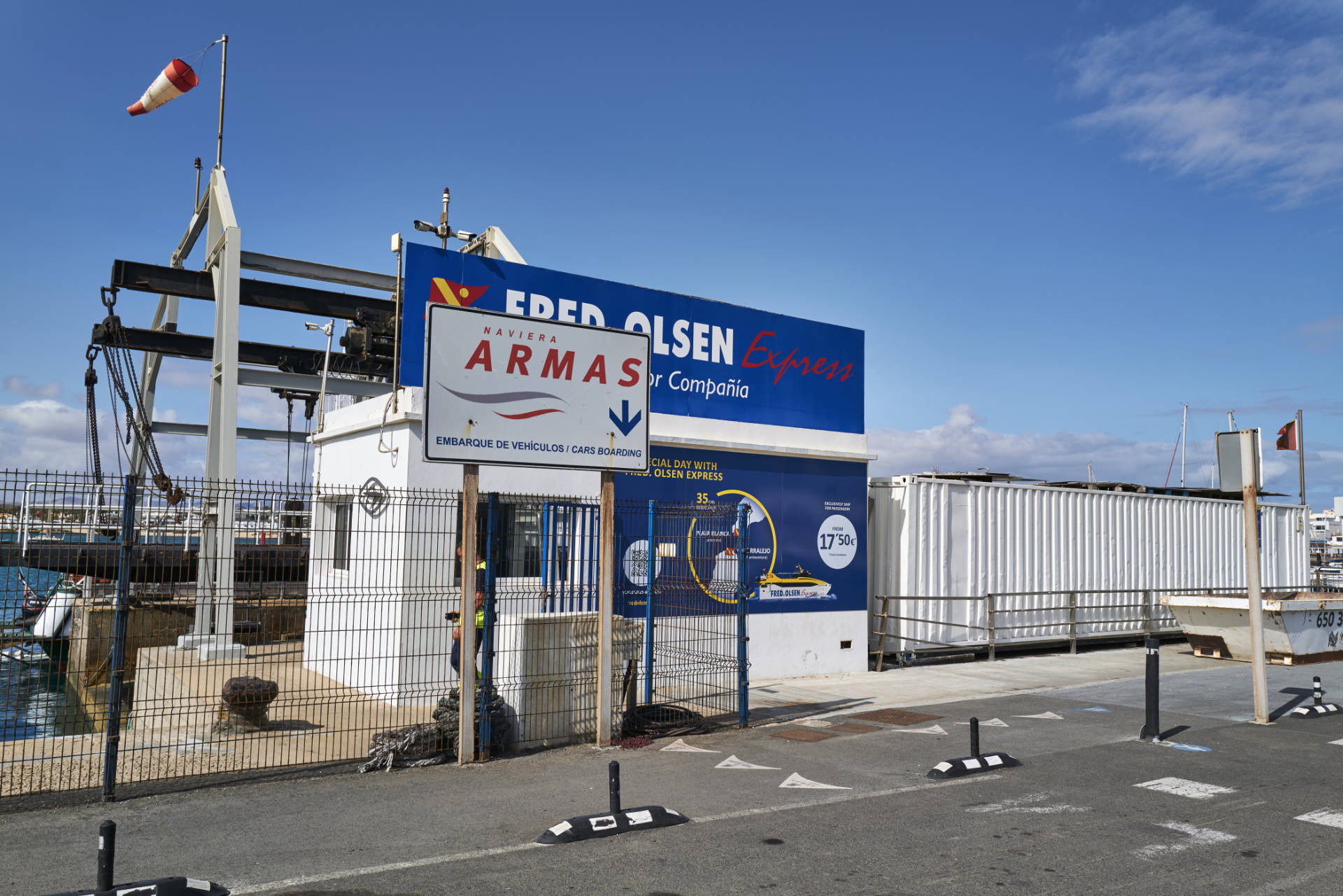 Der Hafen von Corralejo Fuerteventura.