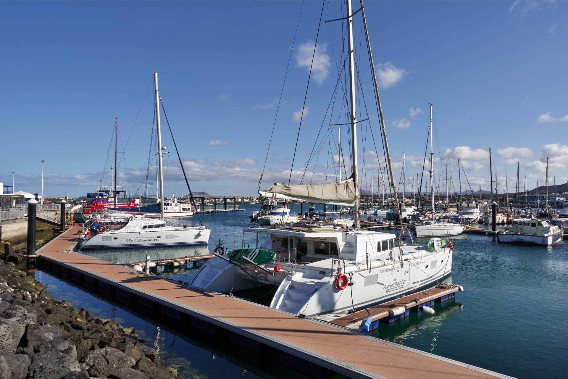 Der Hafen von Corralejo Fuerteventura.