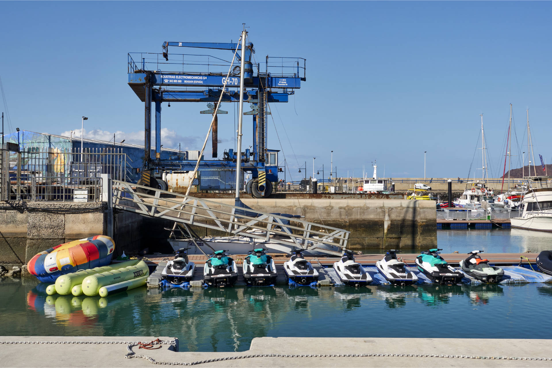 Der Hafen von Corralejo Fuerteventura.