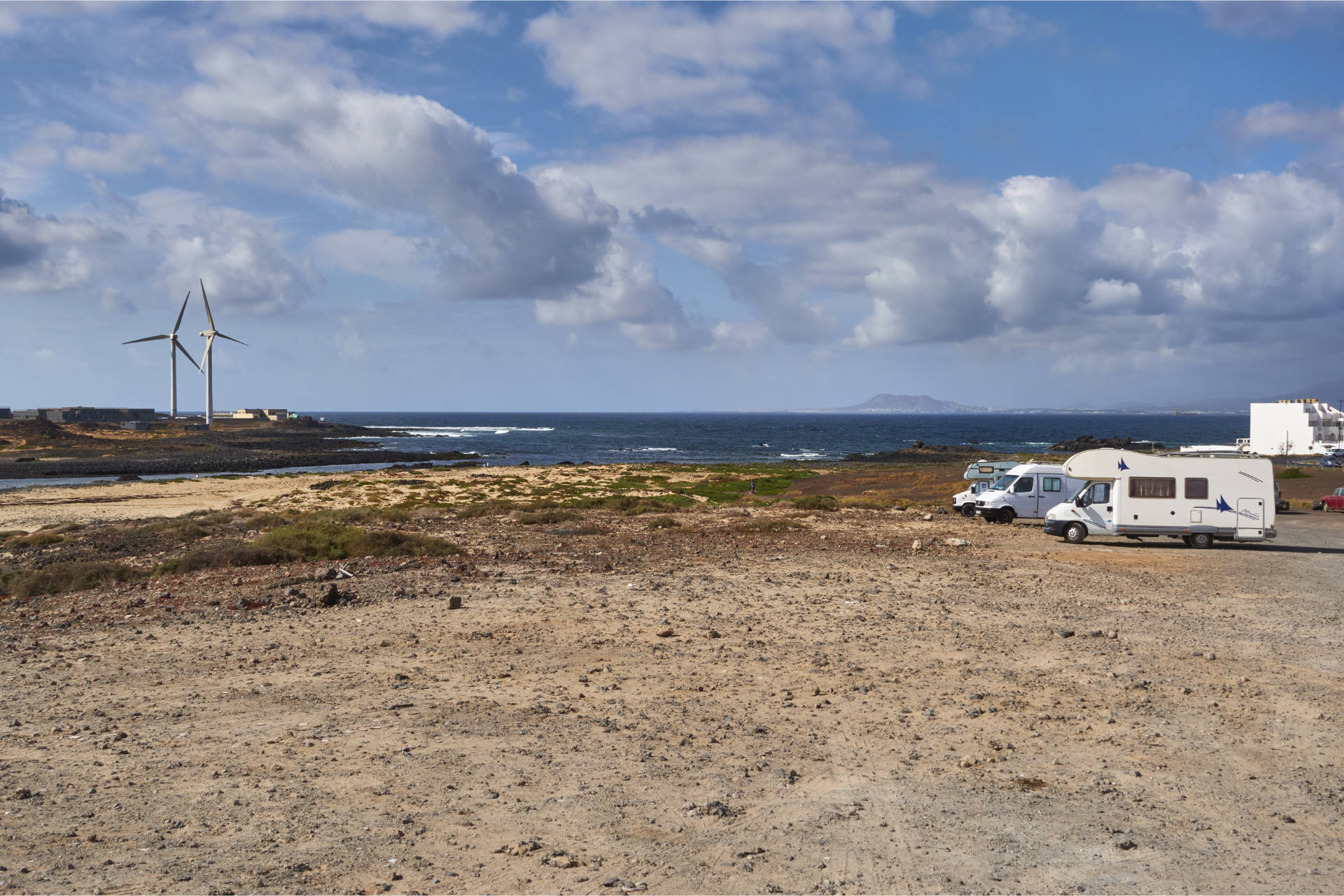 Camper und Van Stellplatz Caleta de Bristol Corralejo Fuerteventura.