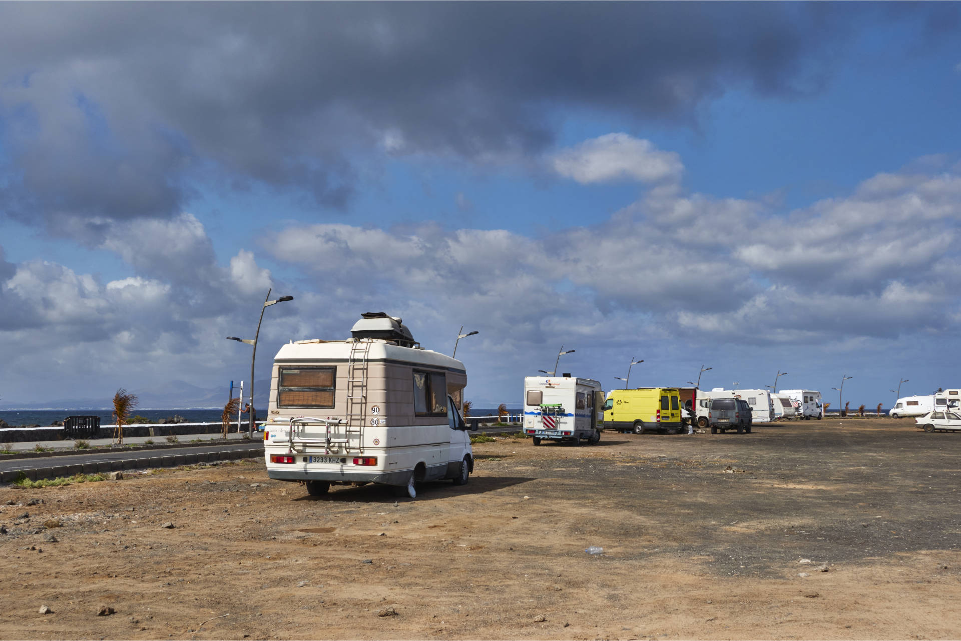 Camper und Van Stellplatz Paseo Marítimo Bristol Corralejo Fuerteventura.