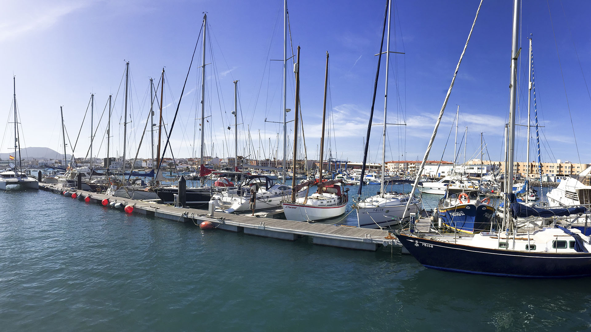 Der Ort Corralejo Fuertventura: Fährhafen