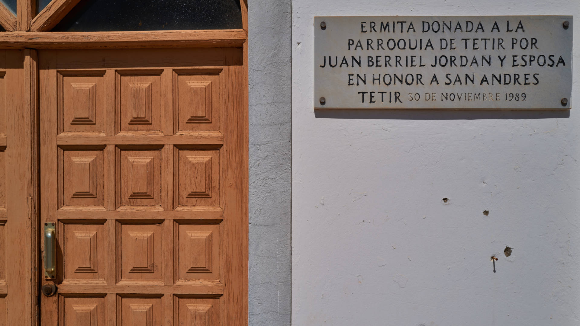 Ermita San Andrés Valle de Tetir Fuerteventura.