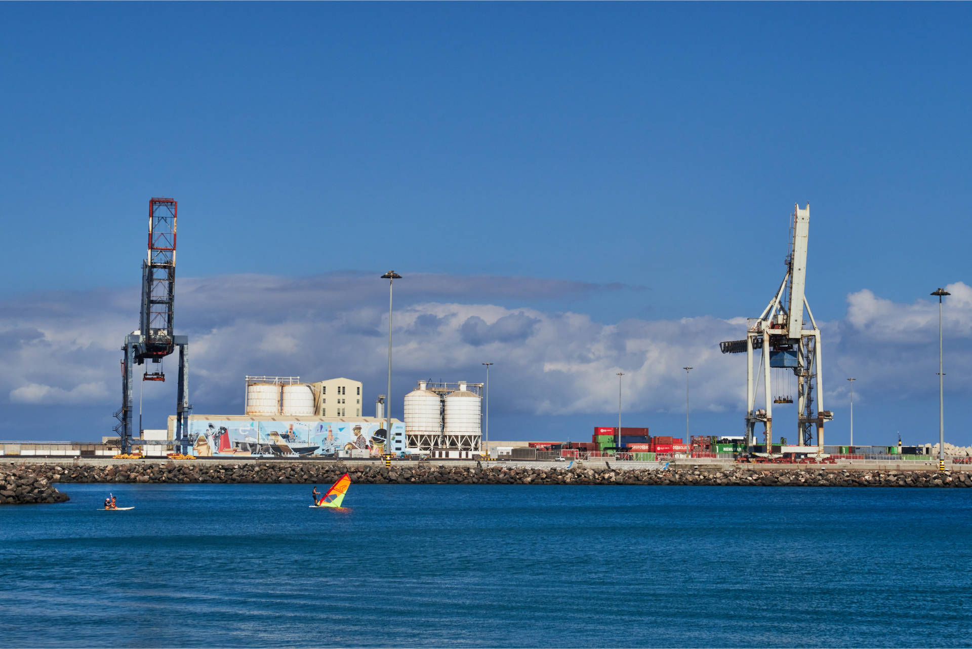 Der Hafen von Puerto del Rosario Fuerteventura.